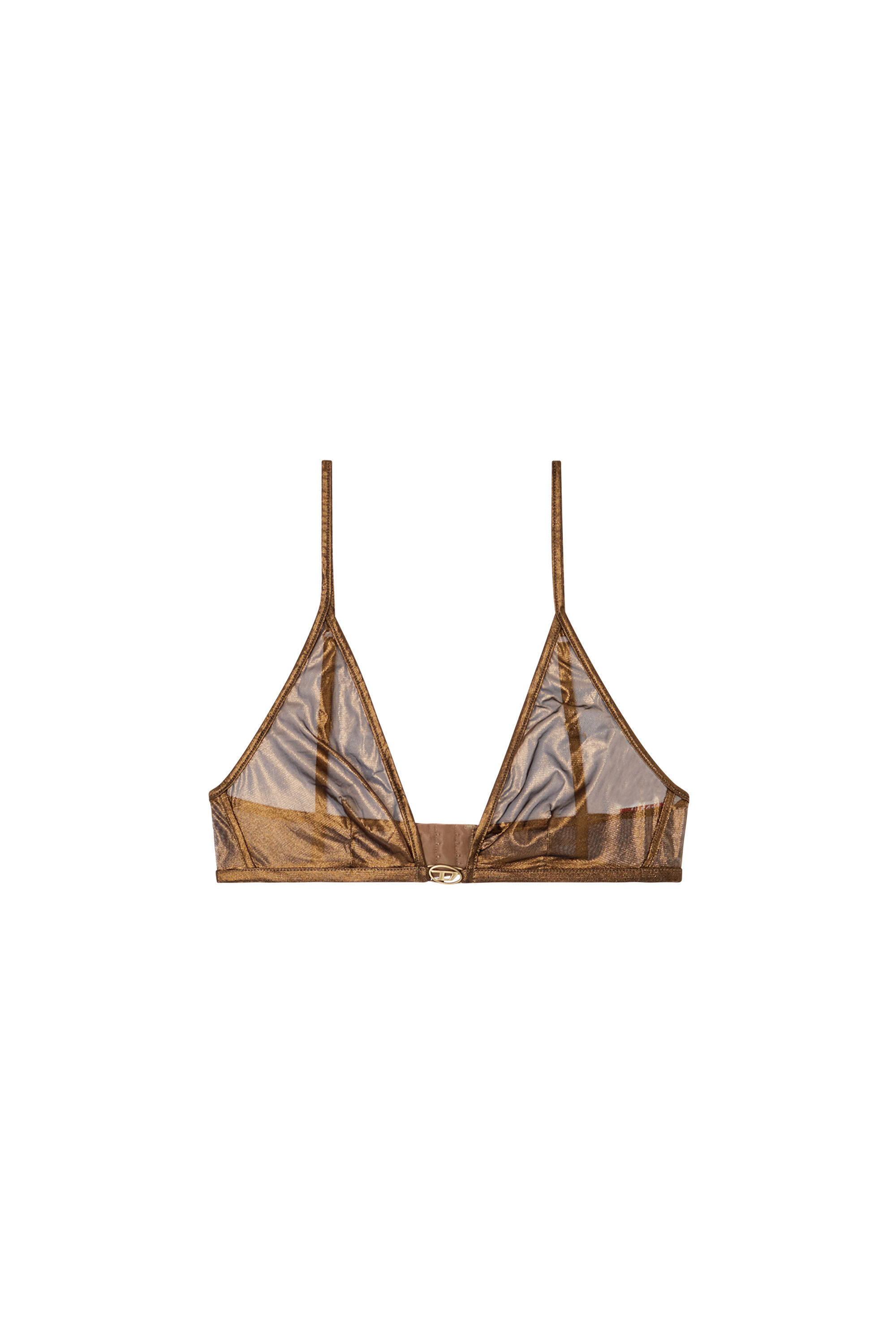【送料&関税込】Diesel Luna Gft Bra Women's Wireless bra with central Oval D | Gold | Diesel