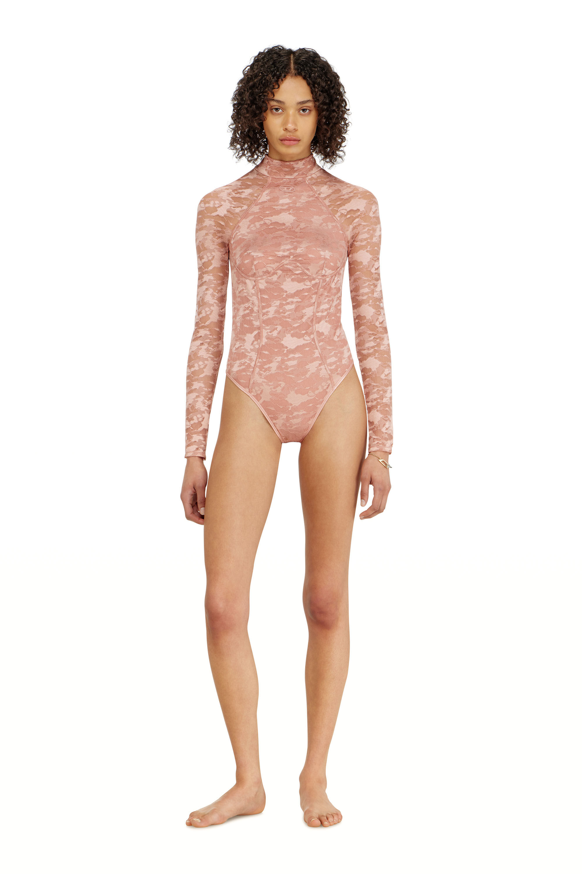 Diesel - VIVIAN-UTLT, Body en dentelle nylon avec dos ouvert Femme in ToBeDefined - 1