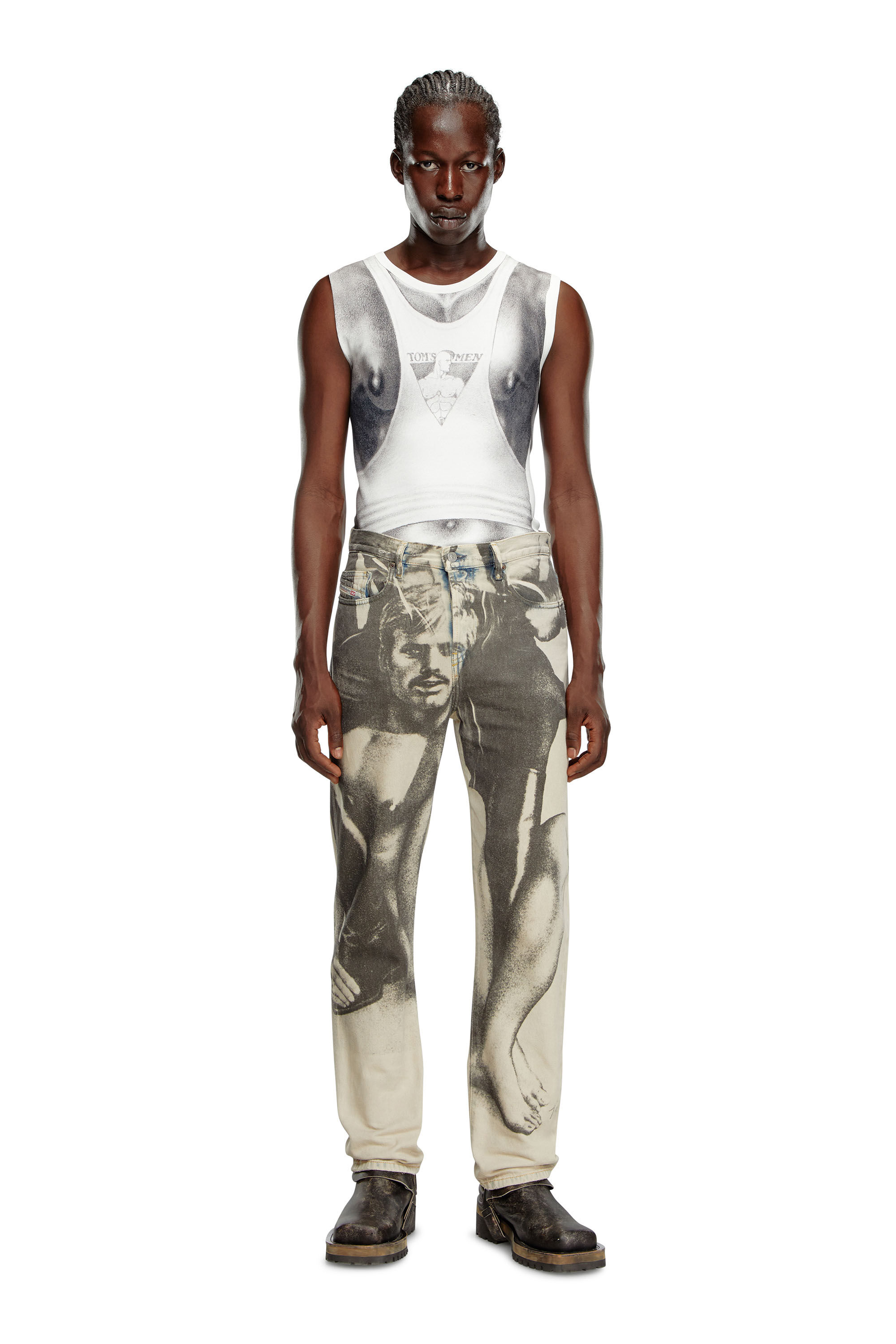 Diesel - Regular Jeans 2020 D-Viker 09L88 Mixte, Beige - Image 1