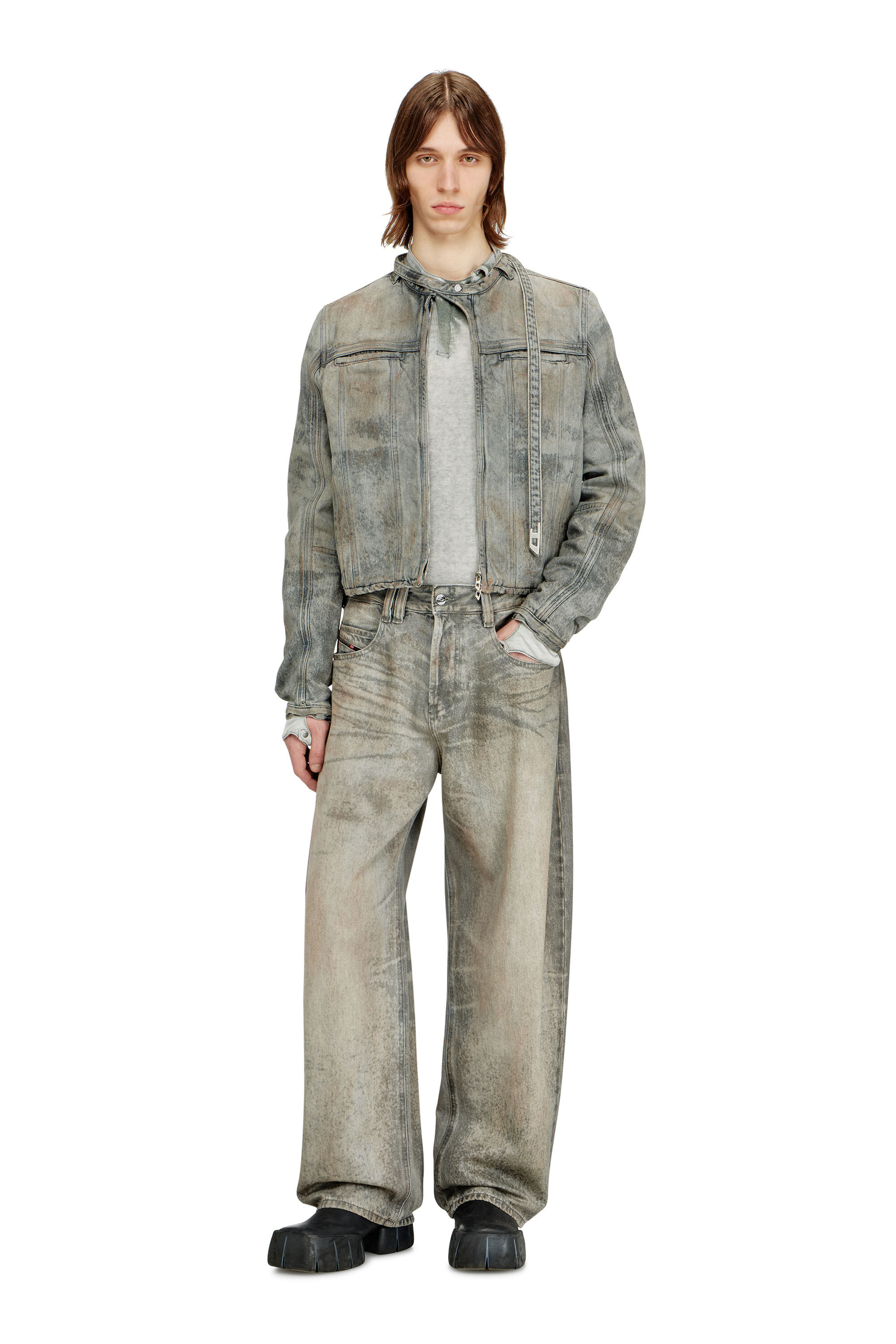 Diesel - Relaxed Jeans 1997 D-Enim-M 09P24 Mixte, Gris - Image 1