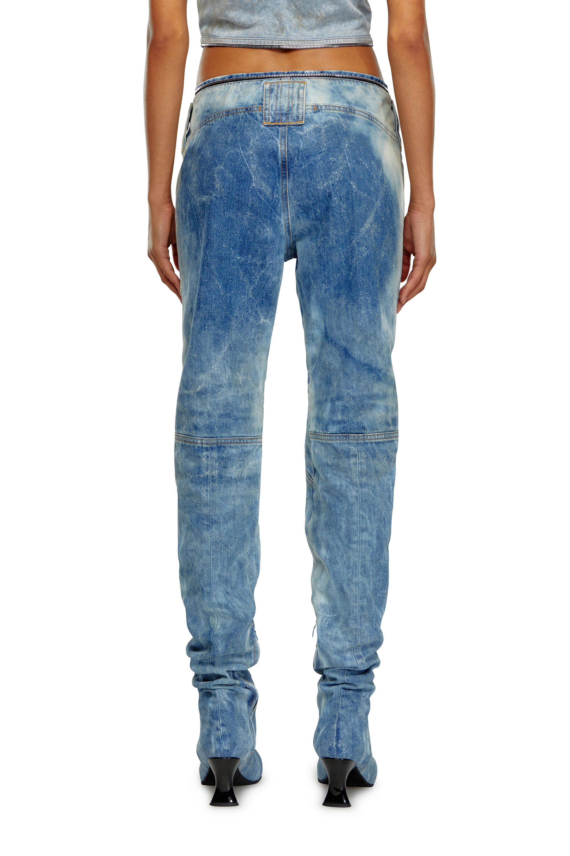 Diesel - Femme Straight Jeans D-Gen 0PGAM, Bleu moyen - Image 4