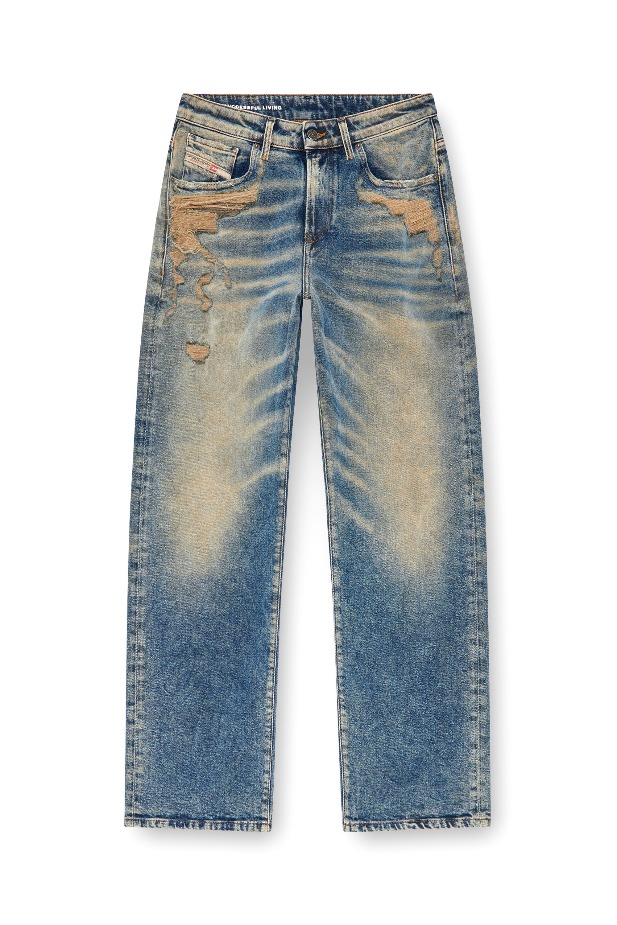 Diesel - Femme Straight Jeans 1999 D-Reggy 09K32, Bleu moyen - Image 2