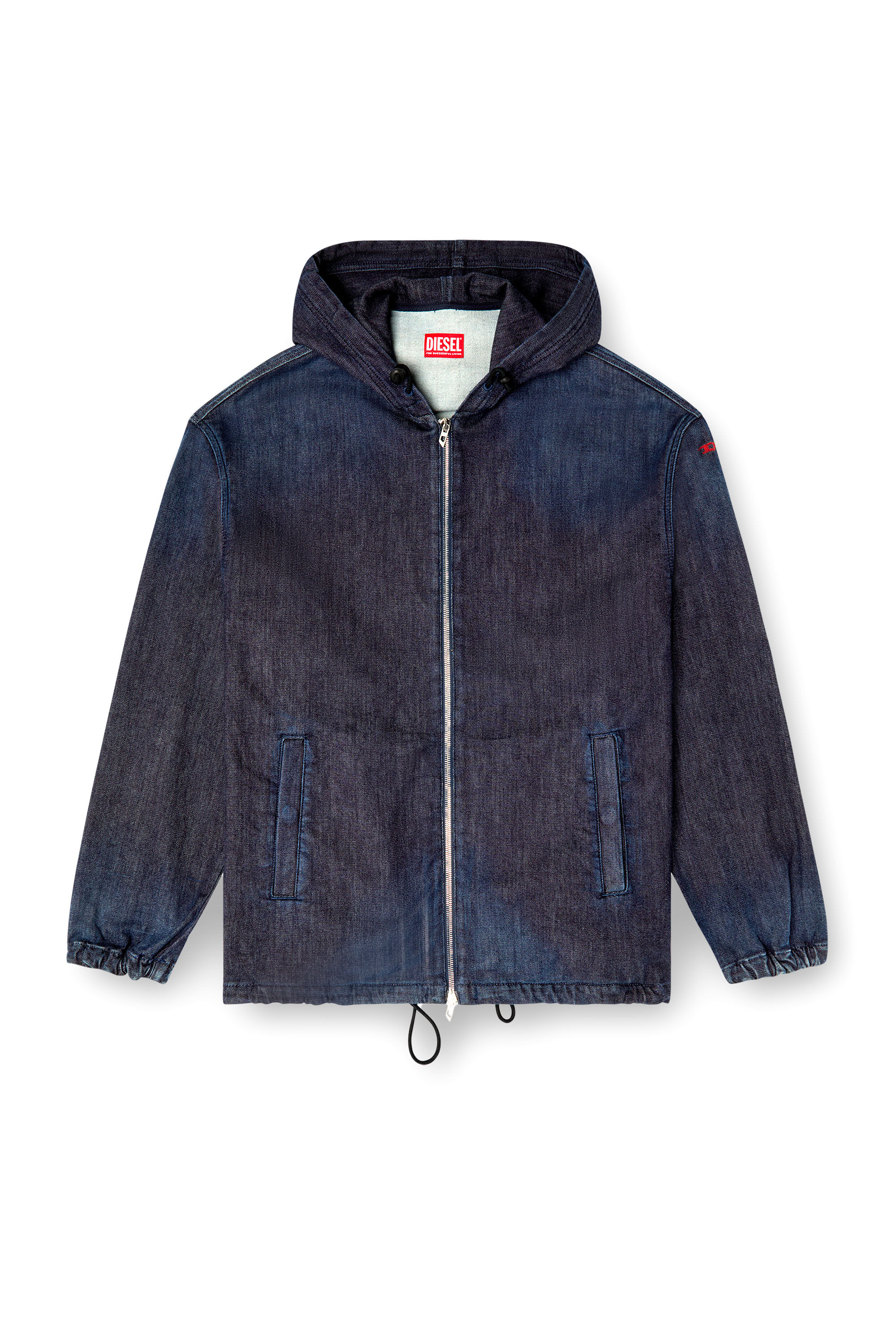 Diesel - D-WYNNY JOGG, Veste en JoggJeans à capuche Homme in Bleu - 2