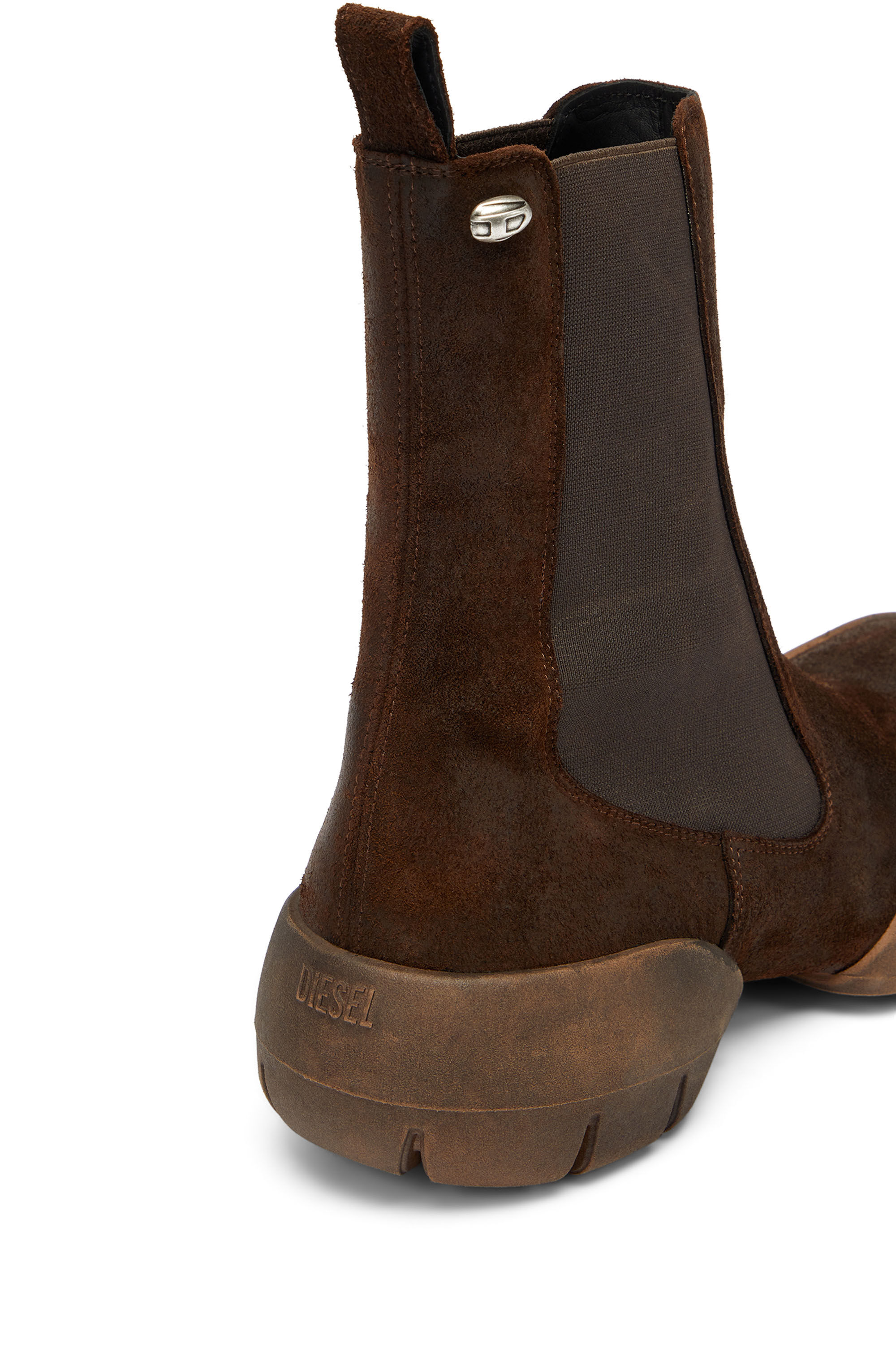 Diesel - D-MATHIEU CH, Man's D-Mathieu - Suede boots with rubber outsole in null - 4