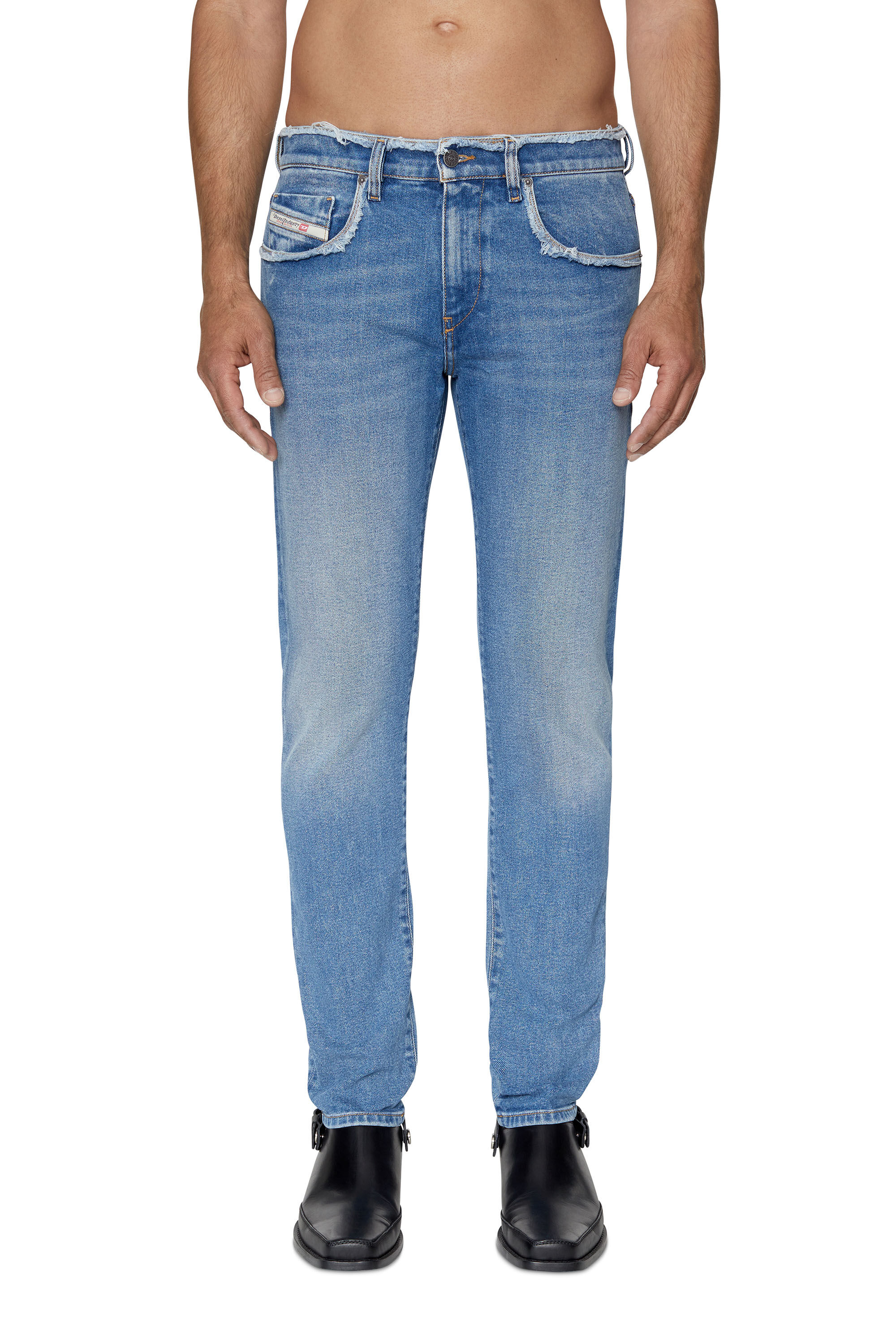 Diesel - Slim Jeans 2019 D-Strukt 09E19, Medium blue - Image 2