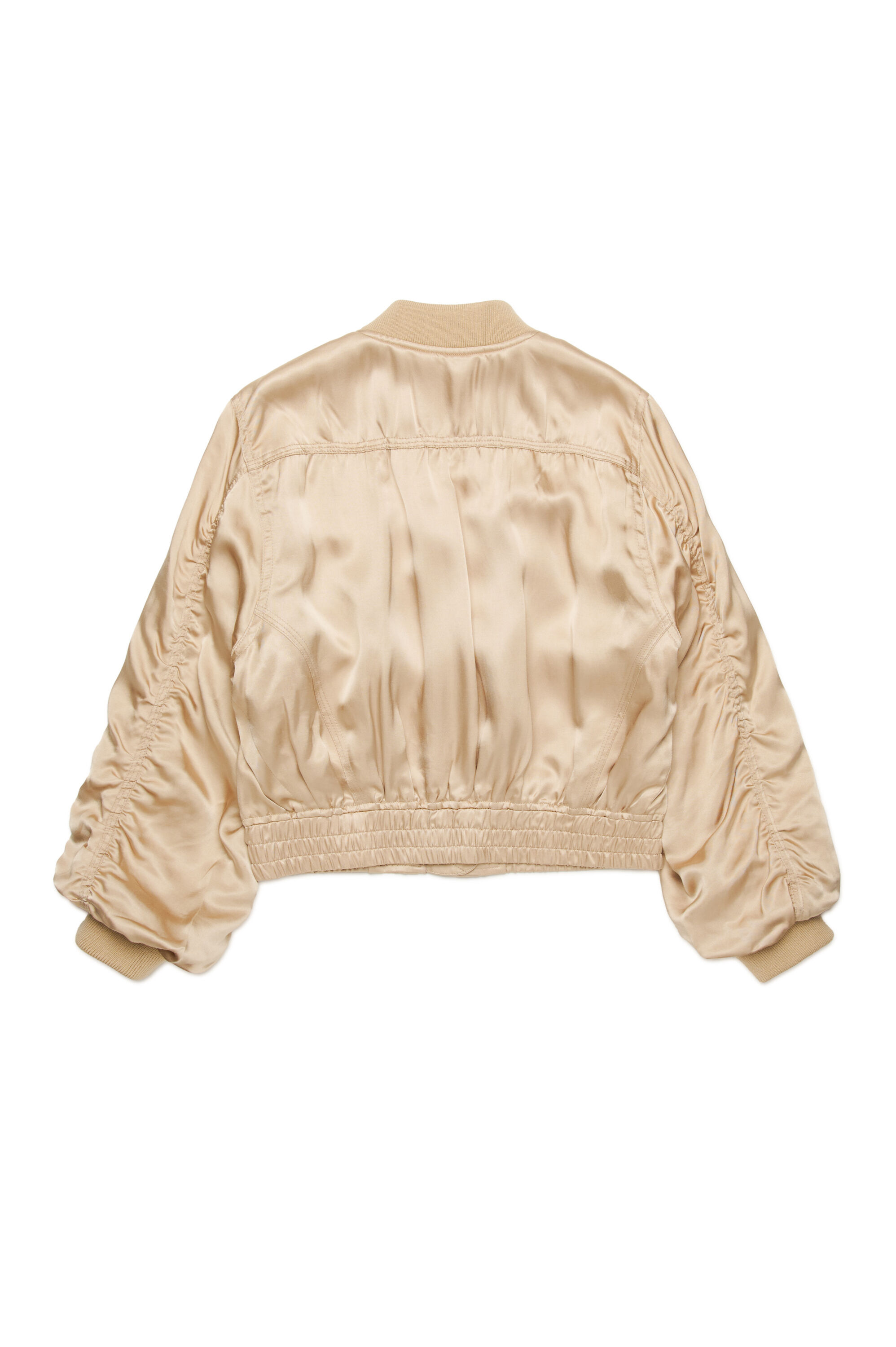 Diesel - JGKHLOWS, Veste bomber en satin avec poches cargo Femme in Marron - 2