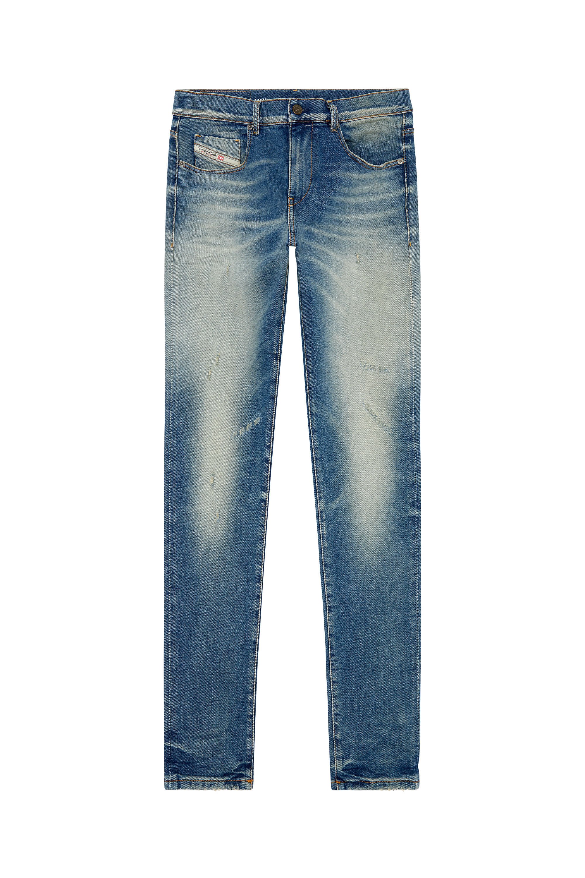 Diesel - Homme Slim Jeans 2019 D-Strukt 09H55, Bleu Clair - Image 2