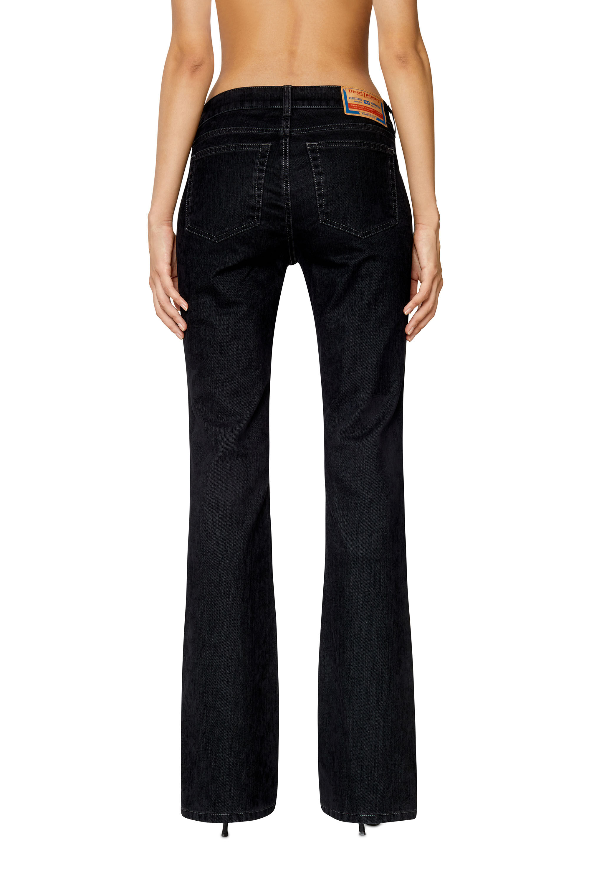 Diesel - 1969 D-EBBEY 0IHAO Bootcut and Flare Jeans, Black/Dark grey - Image 4