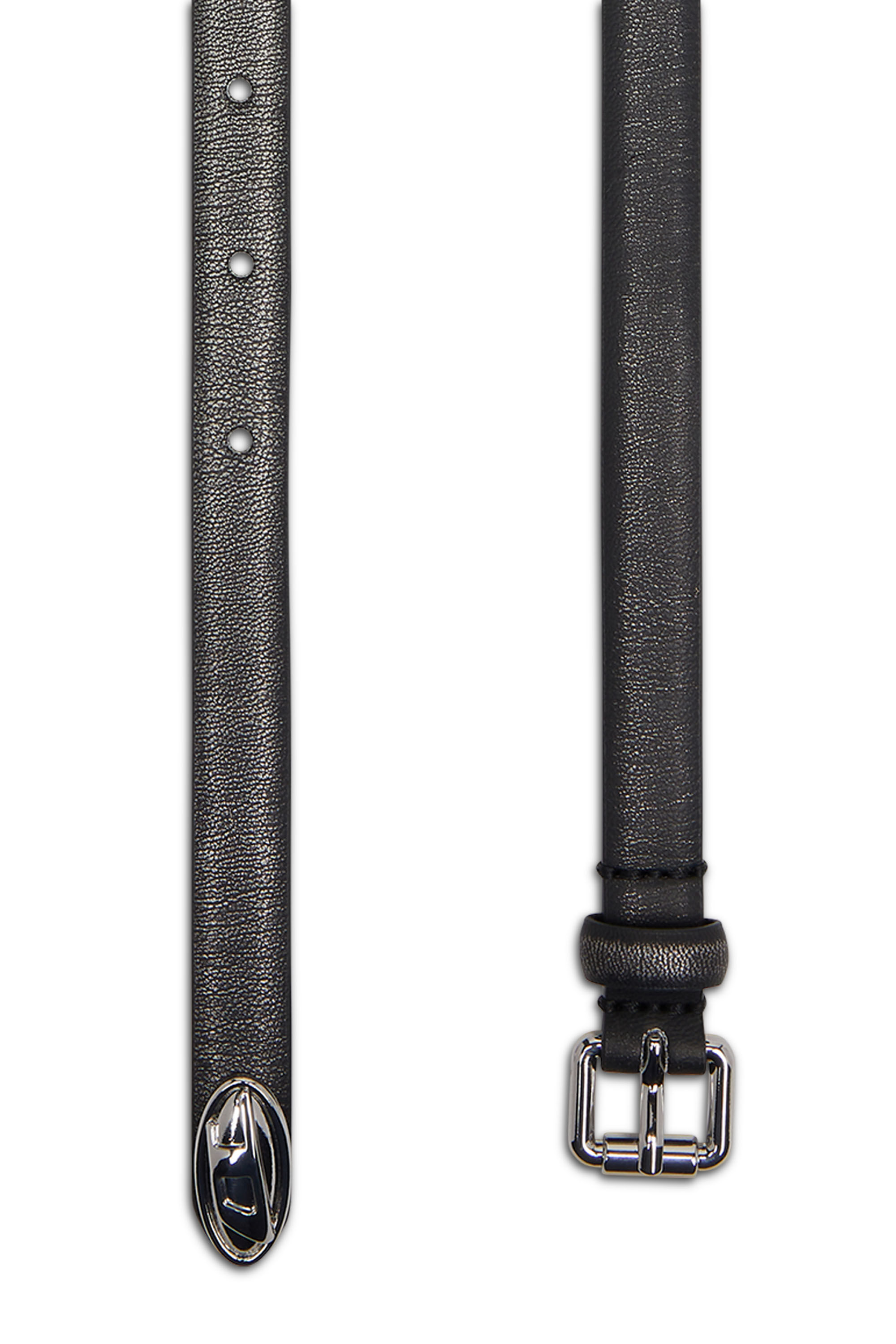 Diesel - B-DD-TIP, Ceinture 1,4 cm avec boucle fine Femme in Noir - 2