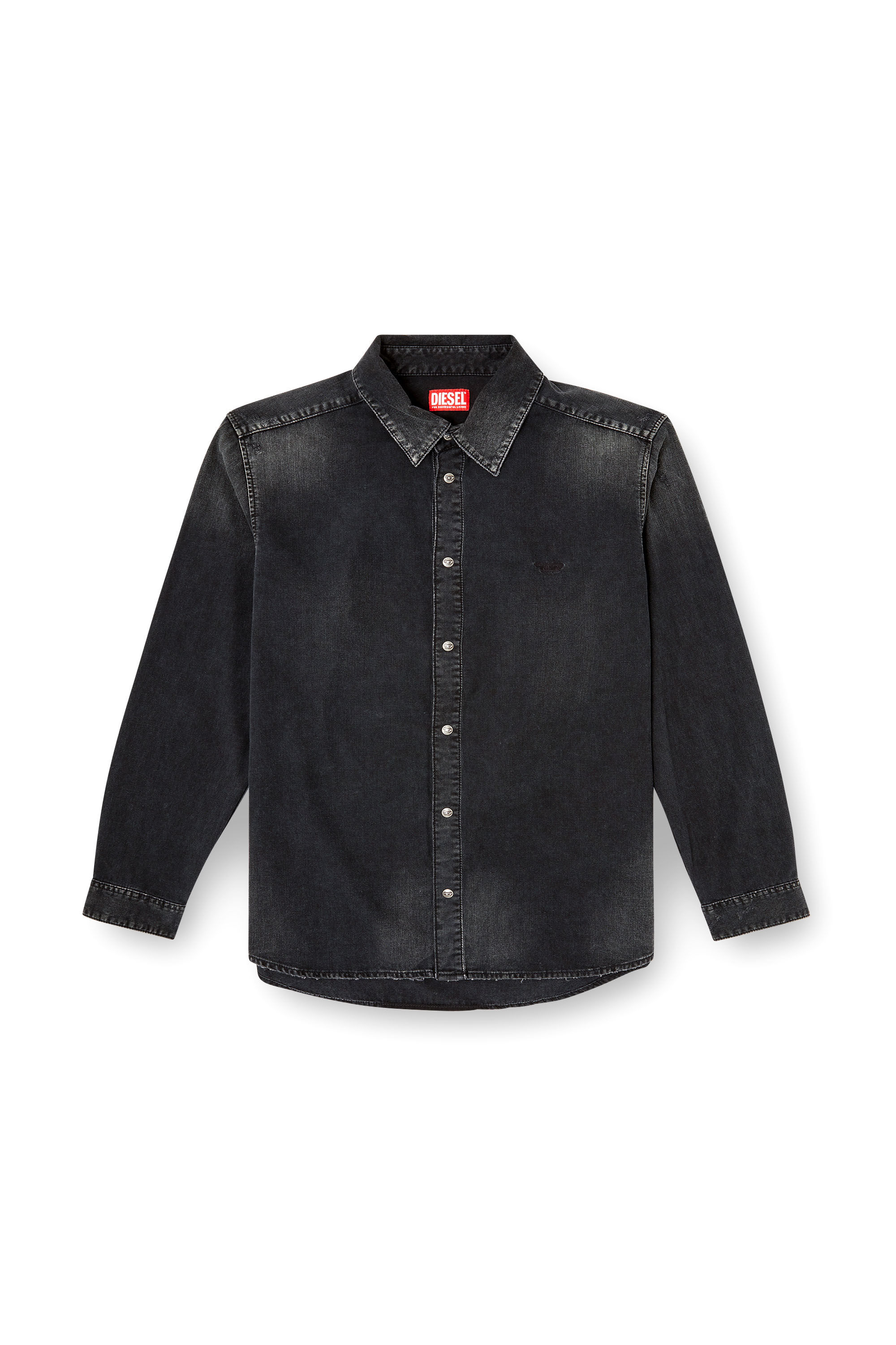 Diesel - D-SIMPLY, Chemise en denim &agrave; manches longues Homme in Noir - 2