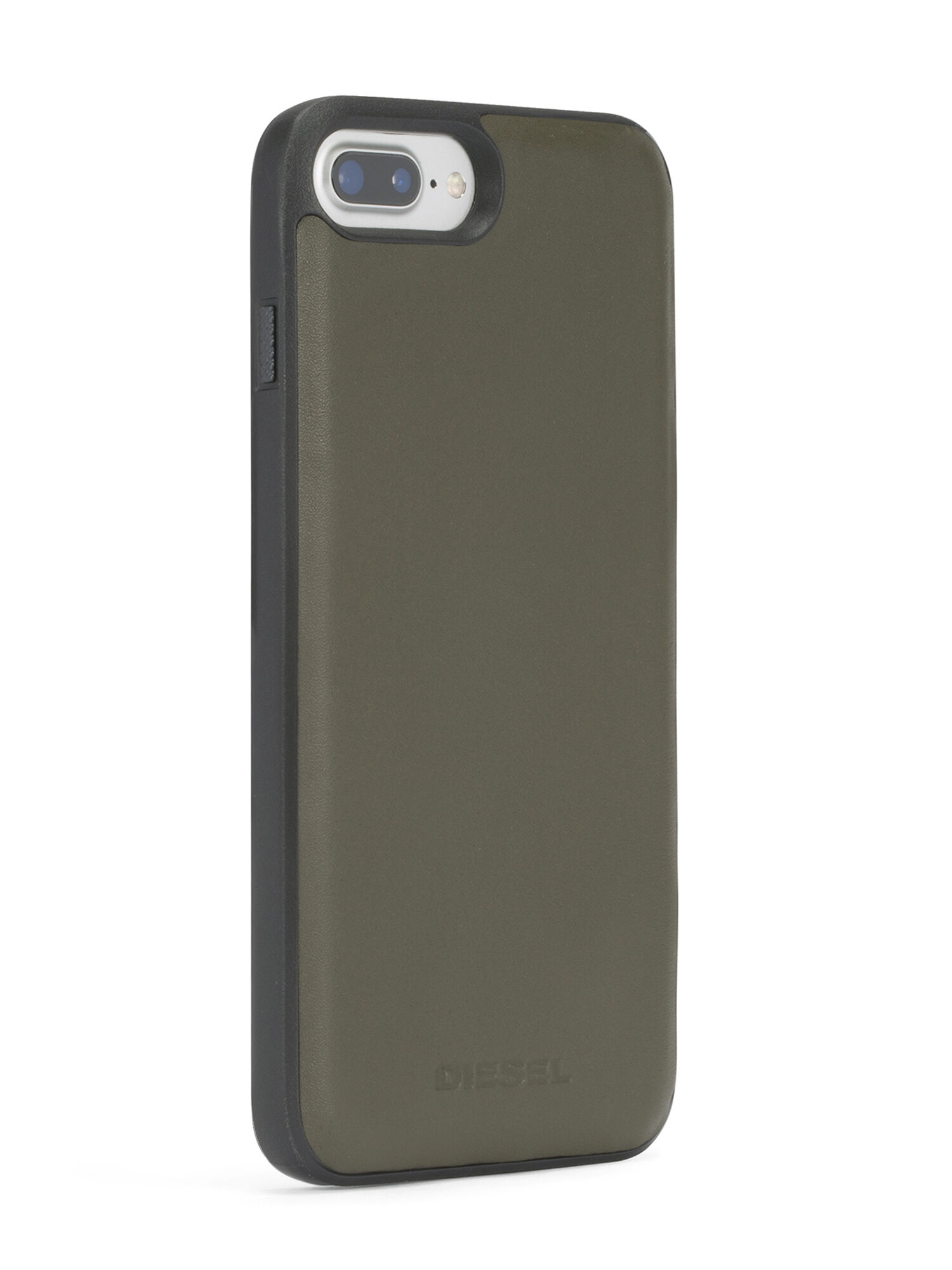 Diesel - OLIVE GREEN LEATHER IPHONE 8/7/6s/6 CASE, Unisex's Green leather case, iPhone 8/7/6s/6 in Olive Green - 5