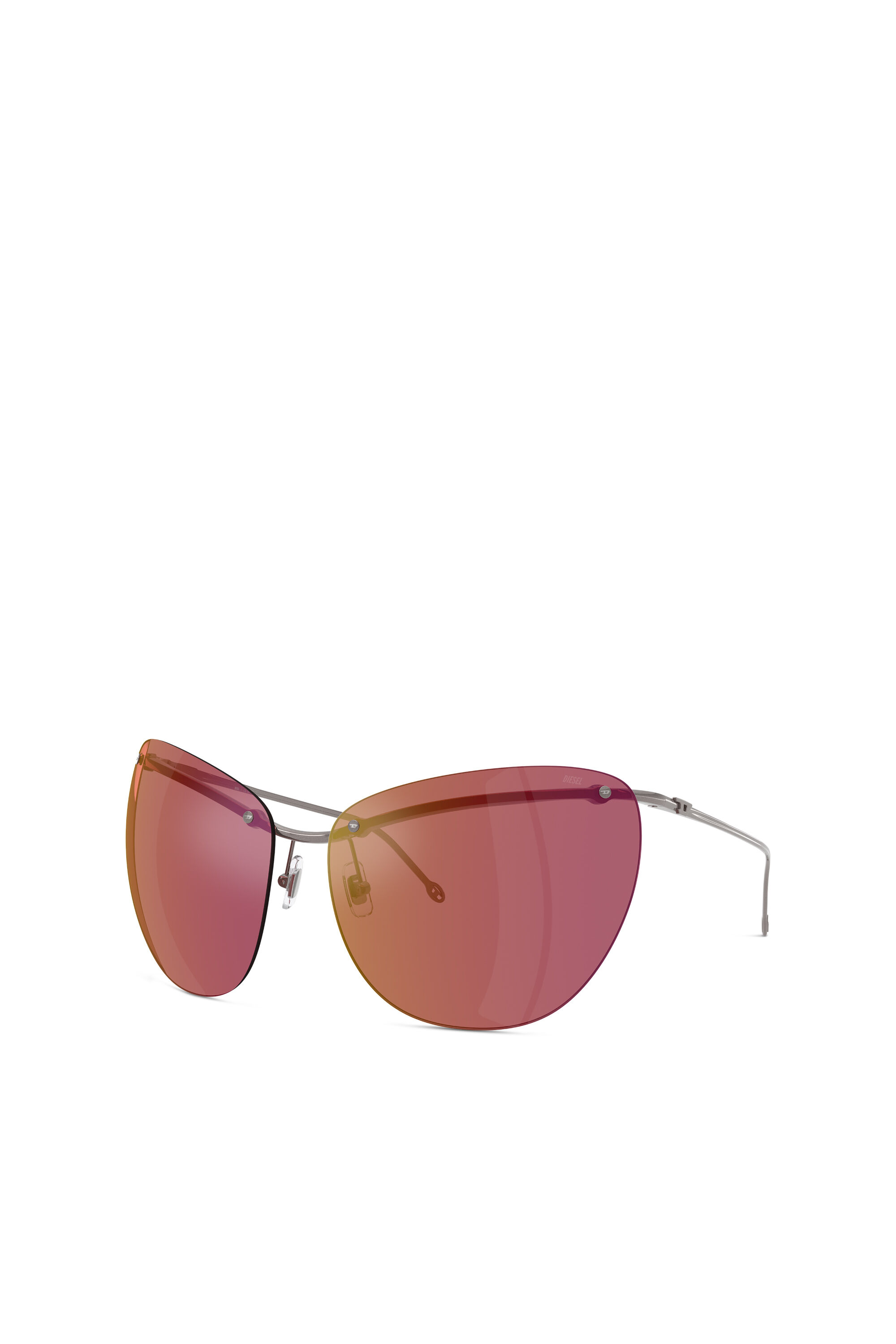 Diesel - 0DL1007, Lunettes de soleil à la forme enveloppante Mixte in Violet - 4