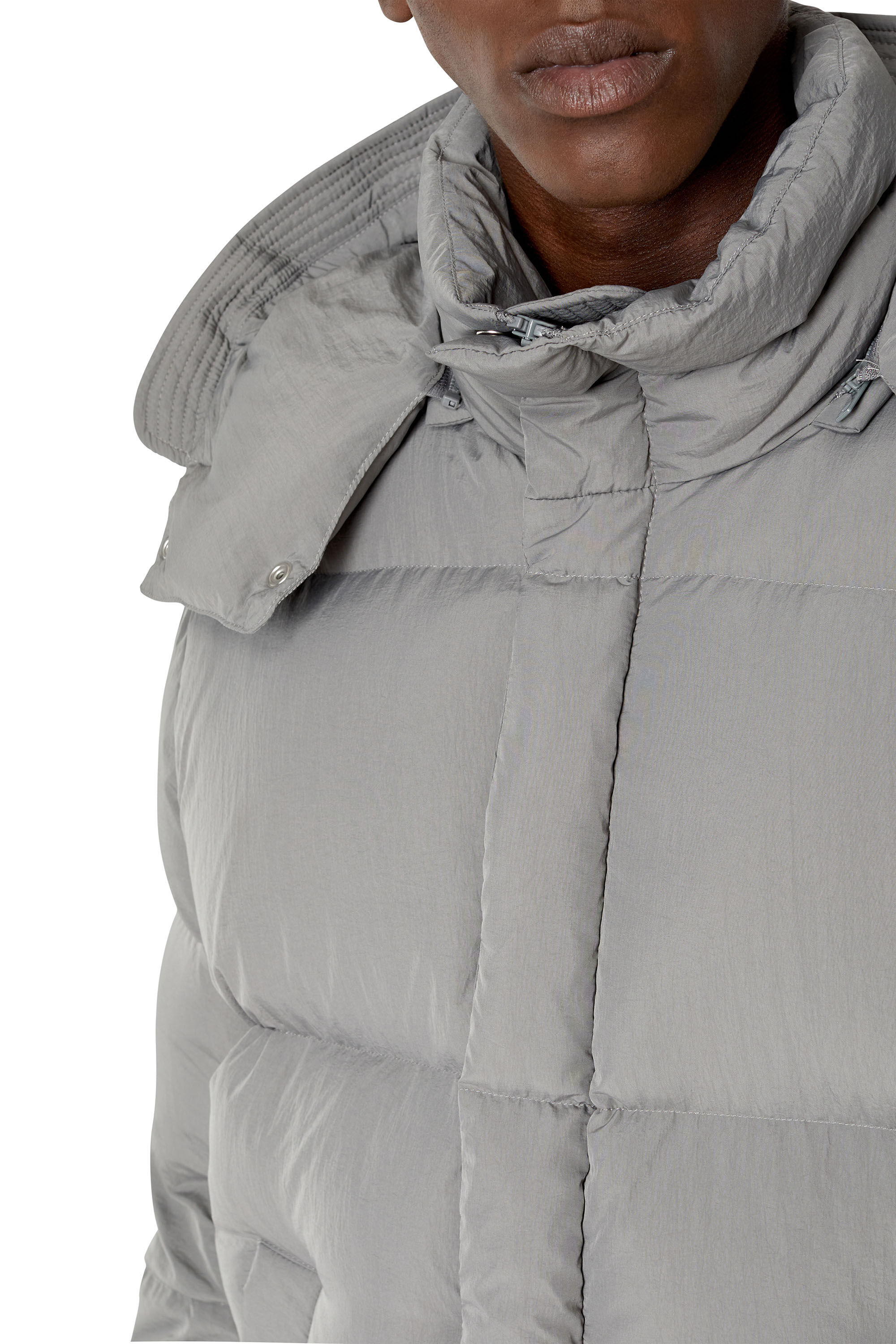 Diesel - W-ROLF-NW, Veste real down en duvet Polygiene ViralOff® Homme in Gris - 6