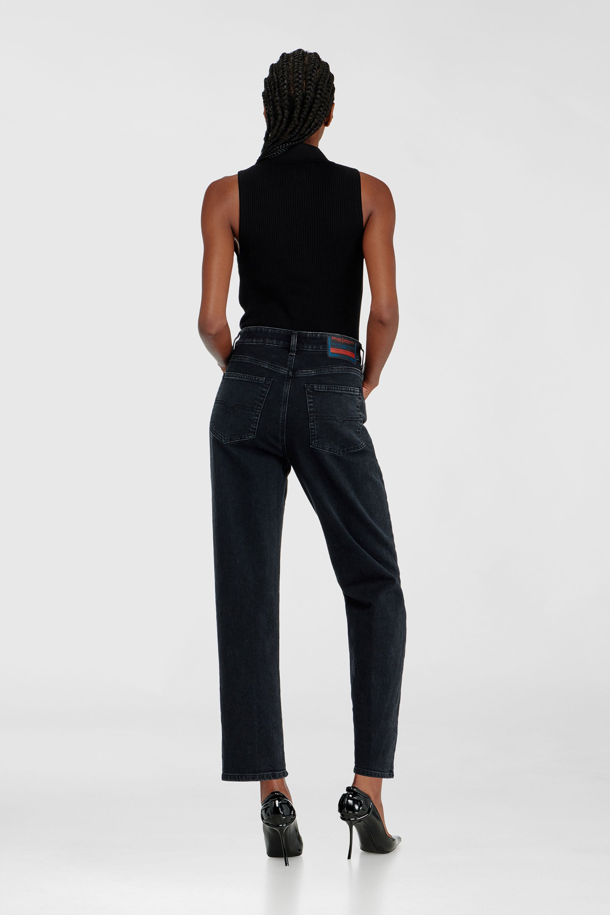 Diesel - Regular Jeans 1981 D-Went 09N89 Femme, Noir/Gris fonc&eacute; - Image 3