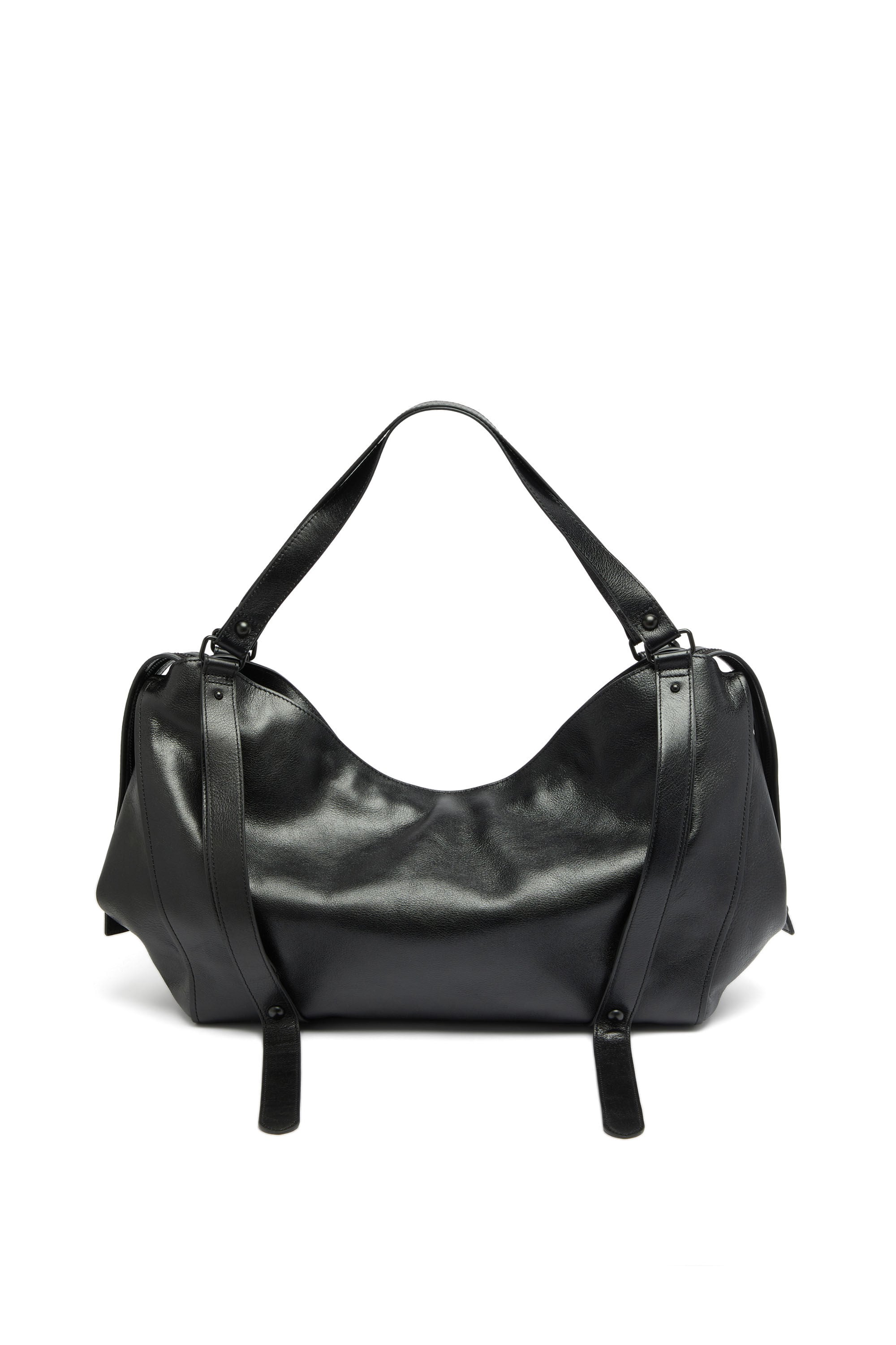 Diesel - D-ONE TOPHANDLE L, D-One-Sac large &agrave; poign&eacute;e sup&eacute;rieure en cuir Mixte in Noir - 2