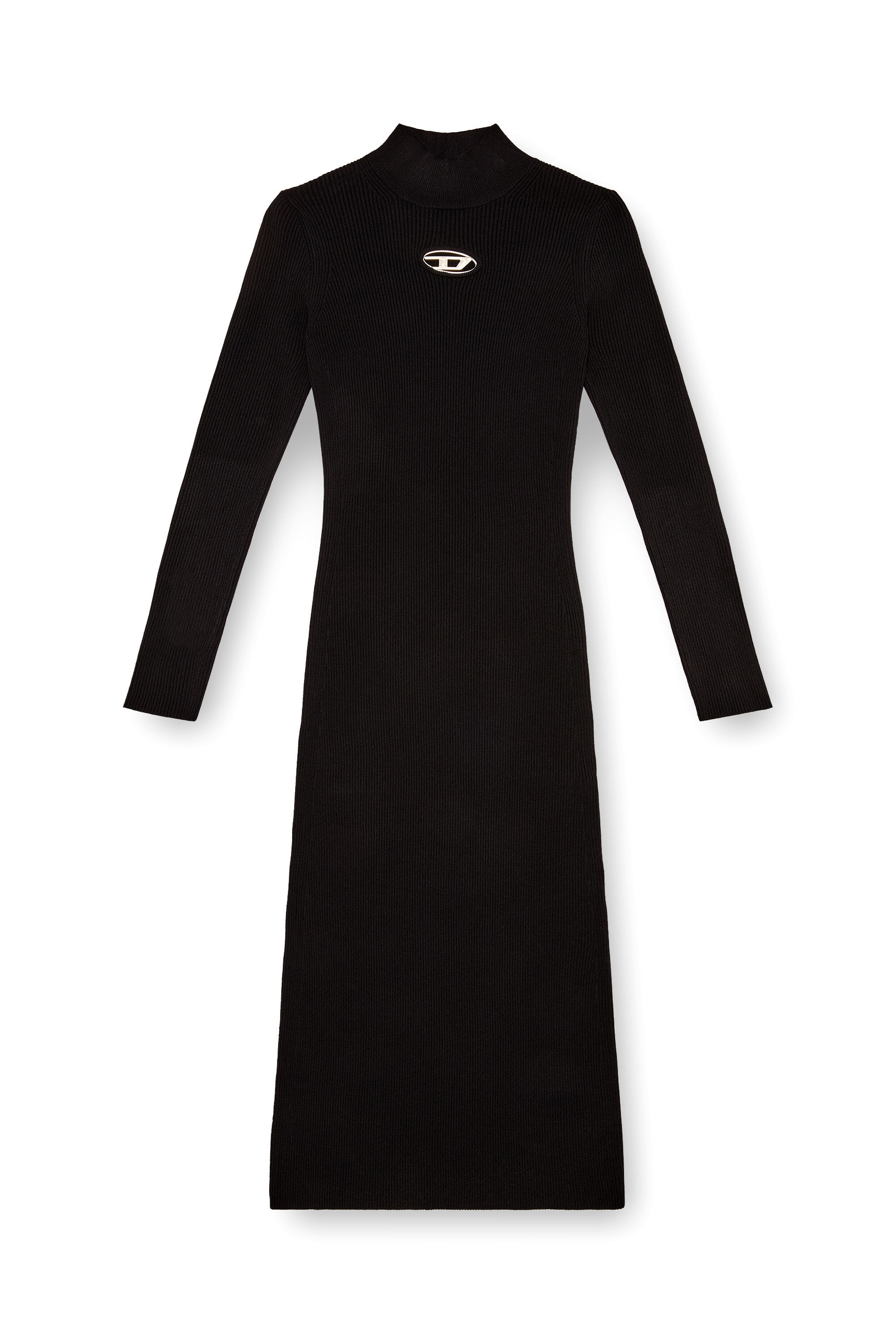ワンピース DIESEL Woman Dress Black A141860DLAX 9XX Women's Long dress in ribbed knit | Black | Diesel