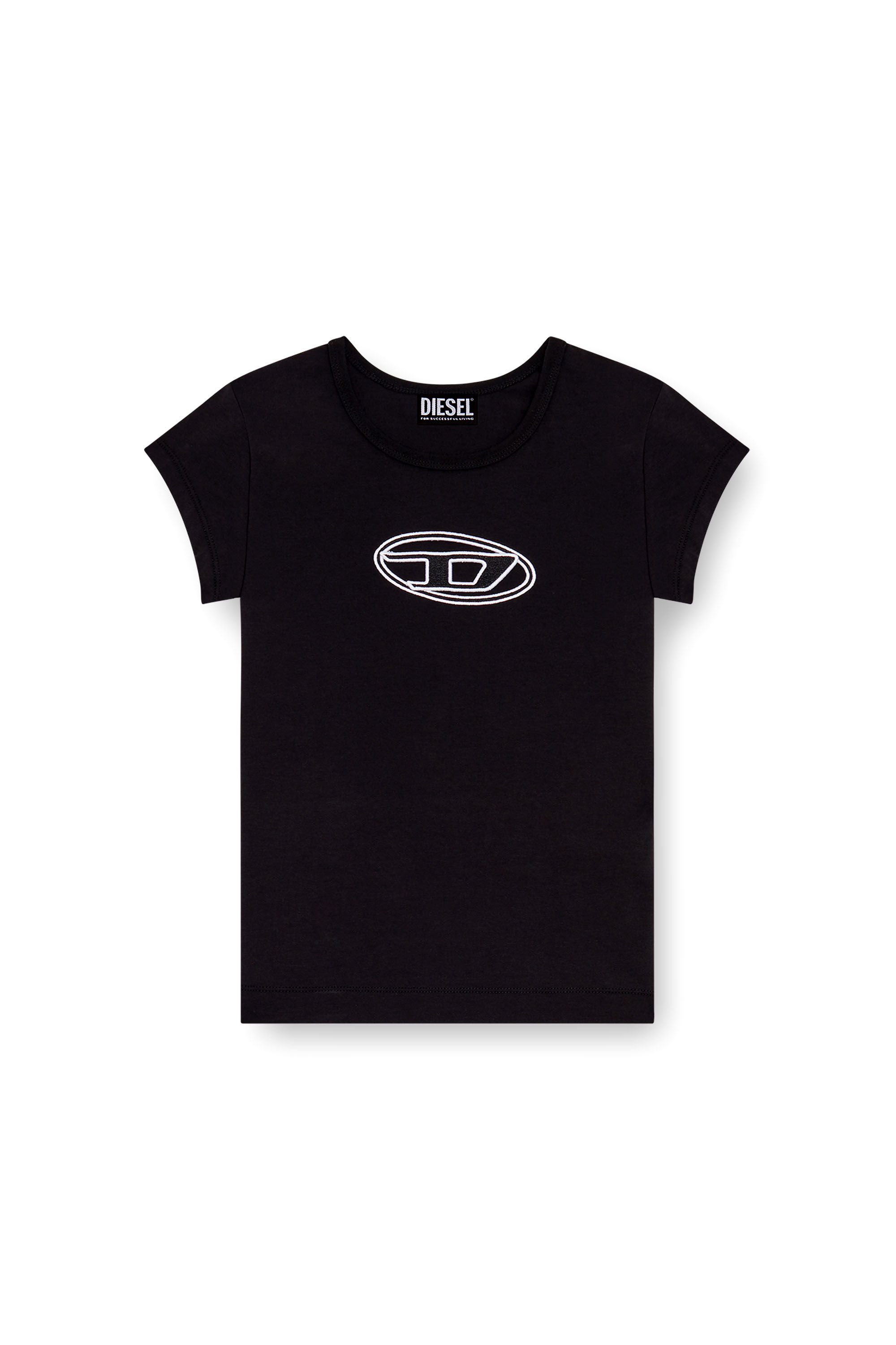 【美品】正規品 DIESEL T-ANGIE XS T-ANGIE Woman: Cotton T-shirt with cut-out D logo | Diesel