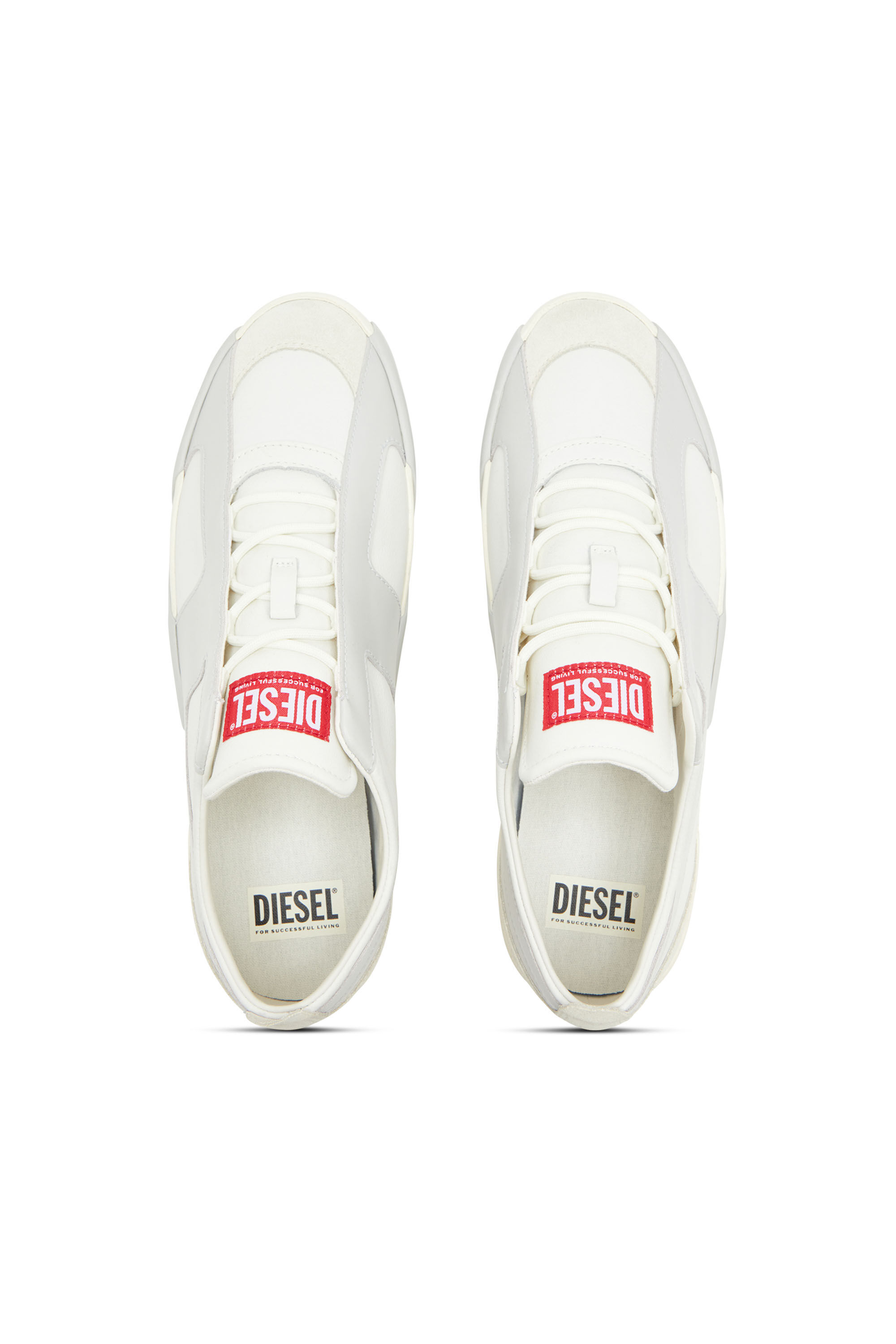 Diesel - S-SLANTE-D LOW, Baskets en daim et cuir avec logo D Homme in ToBeDefined - 4
