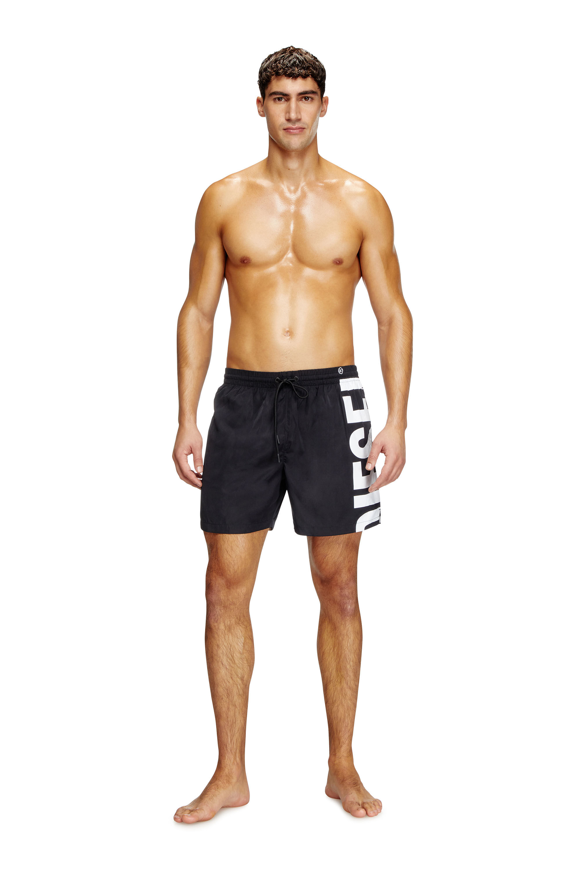 Diesel - RIO-41-D-CORE, Short de bain mi-long avec maxi logo Homme in Polychrome - 2