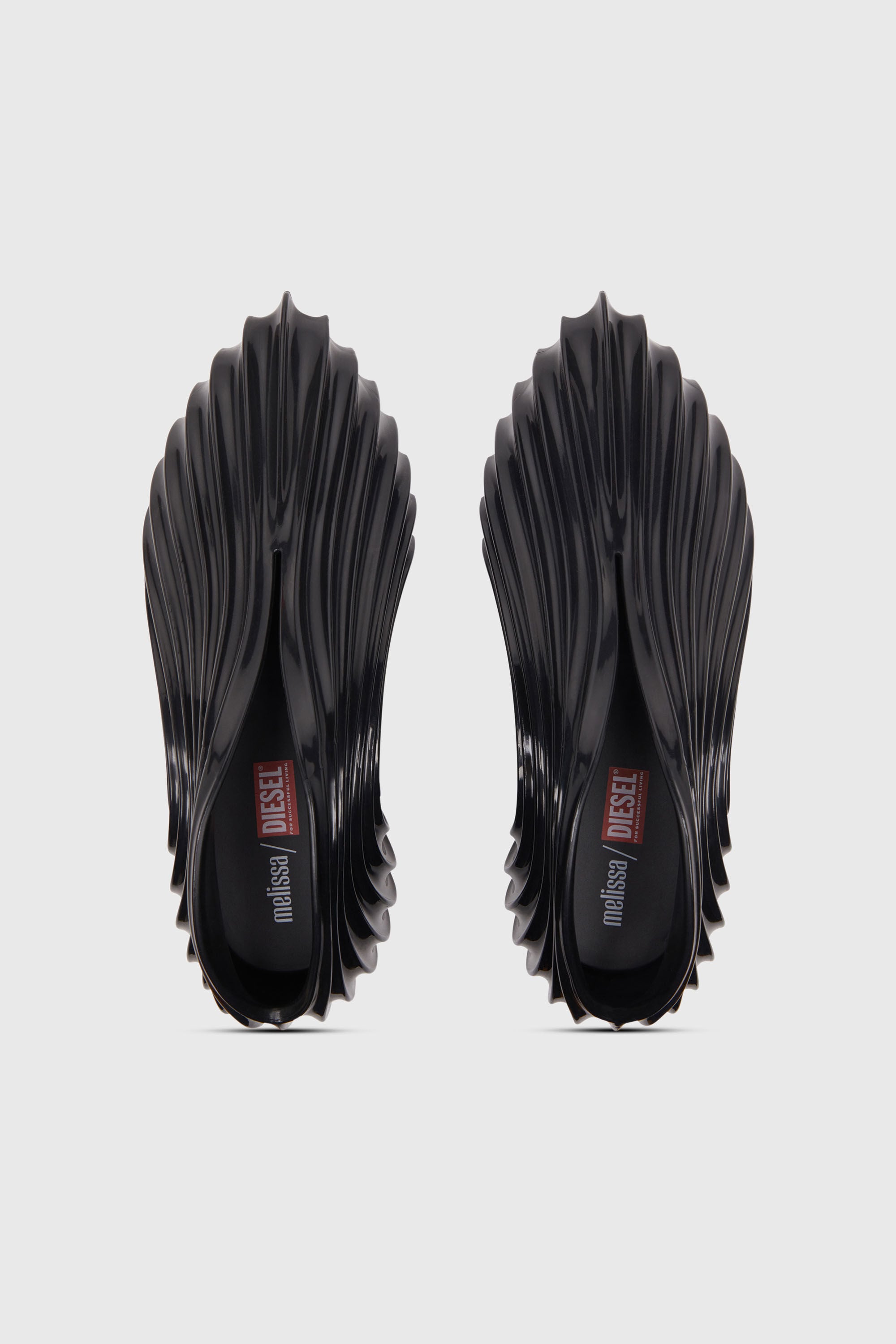 Diesel - MELISSA QUANTUM SNEAKERS X, Sneaker sans lacets en Melflex&reg; Mixte in Noir - 4
