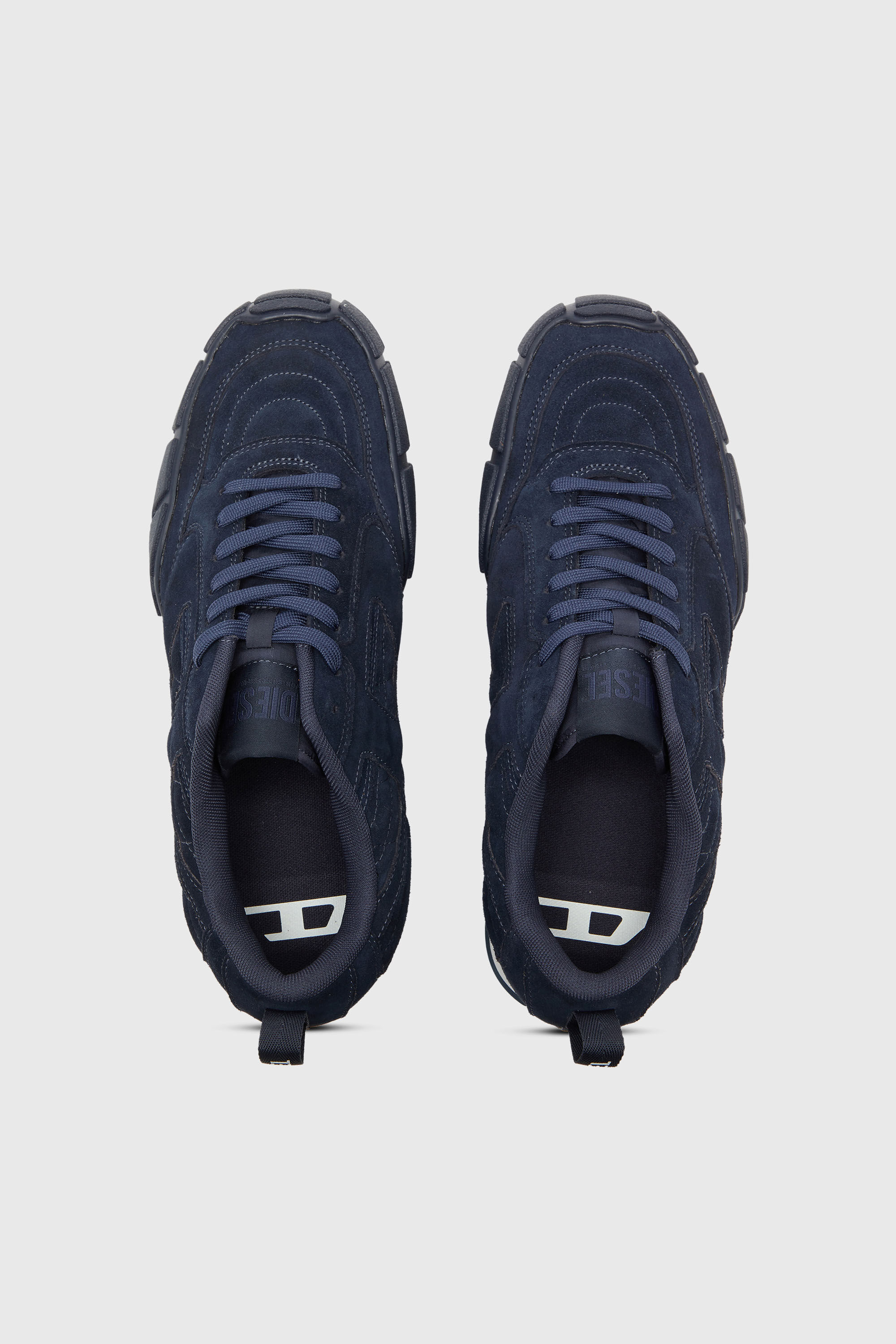 Diesel - S-PAGODHA LOW, S-Pagodha-Baskets en daim matelass&eacute;es Homme in Bleu - 4