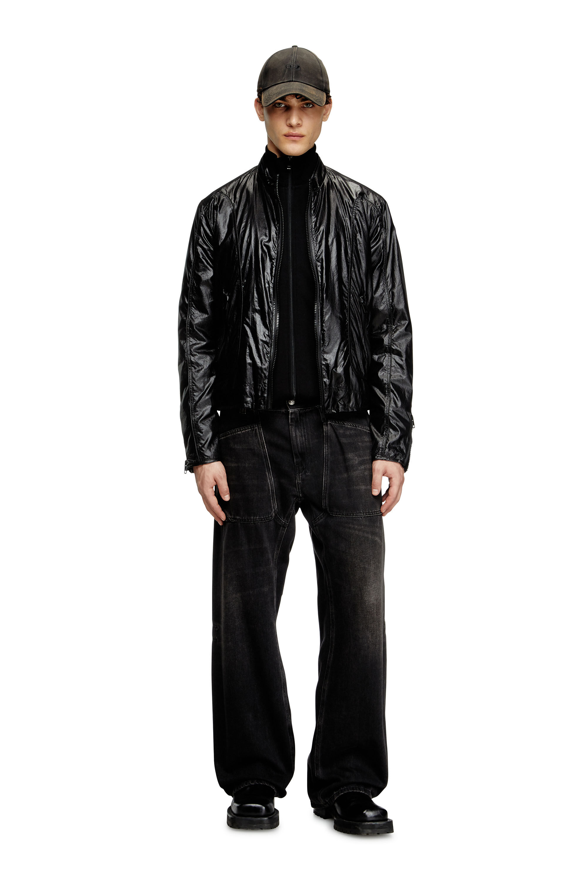 J-CLAYS Man Rain Jacket | Black | Diesel