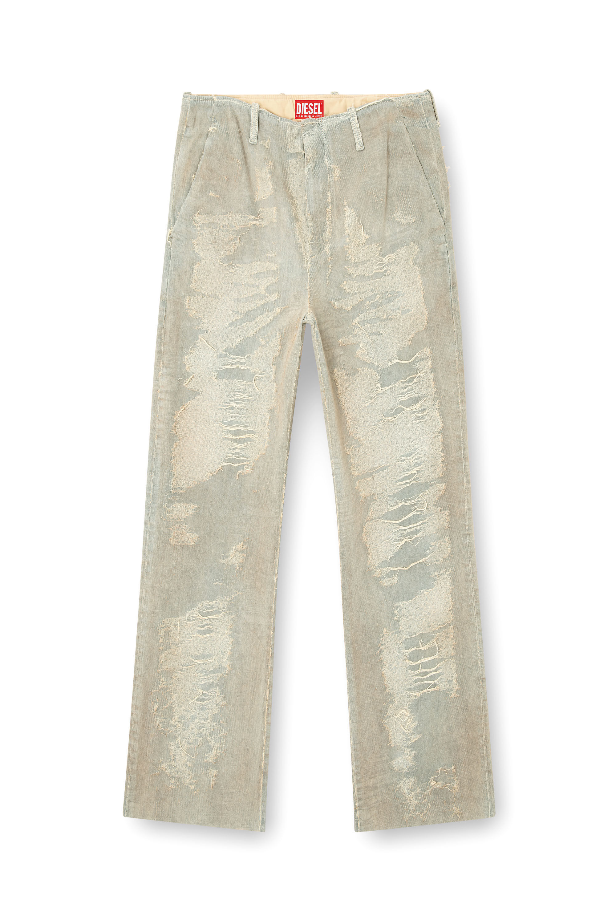 Diesel - Relaxed Jeans D-Boix 007AU Homme, Gris Clair - Image 2