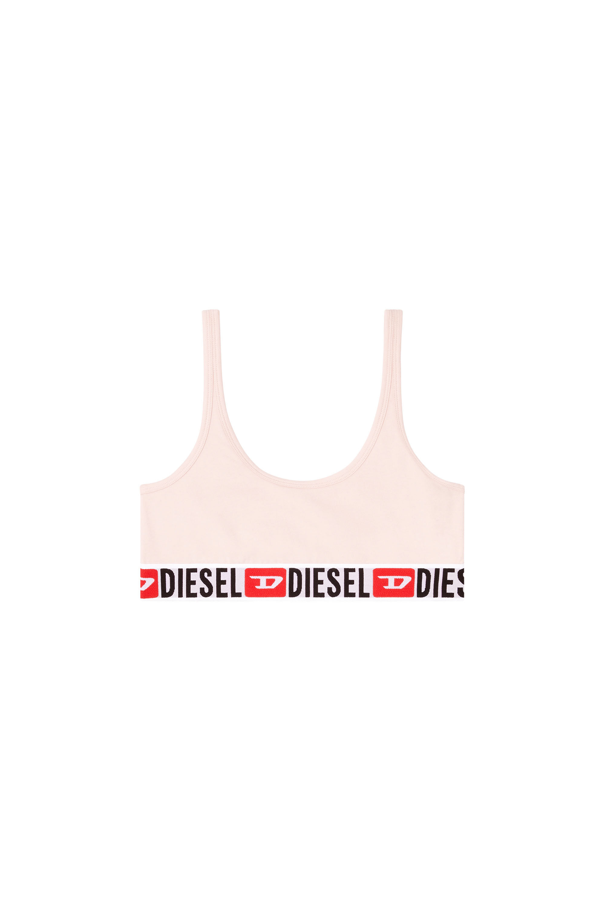 Diesel - UFSB-ORIBA, Bralette avec bande logo Femme in Rose - 2