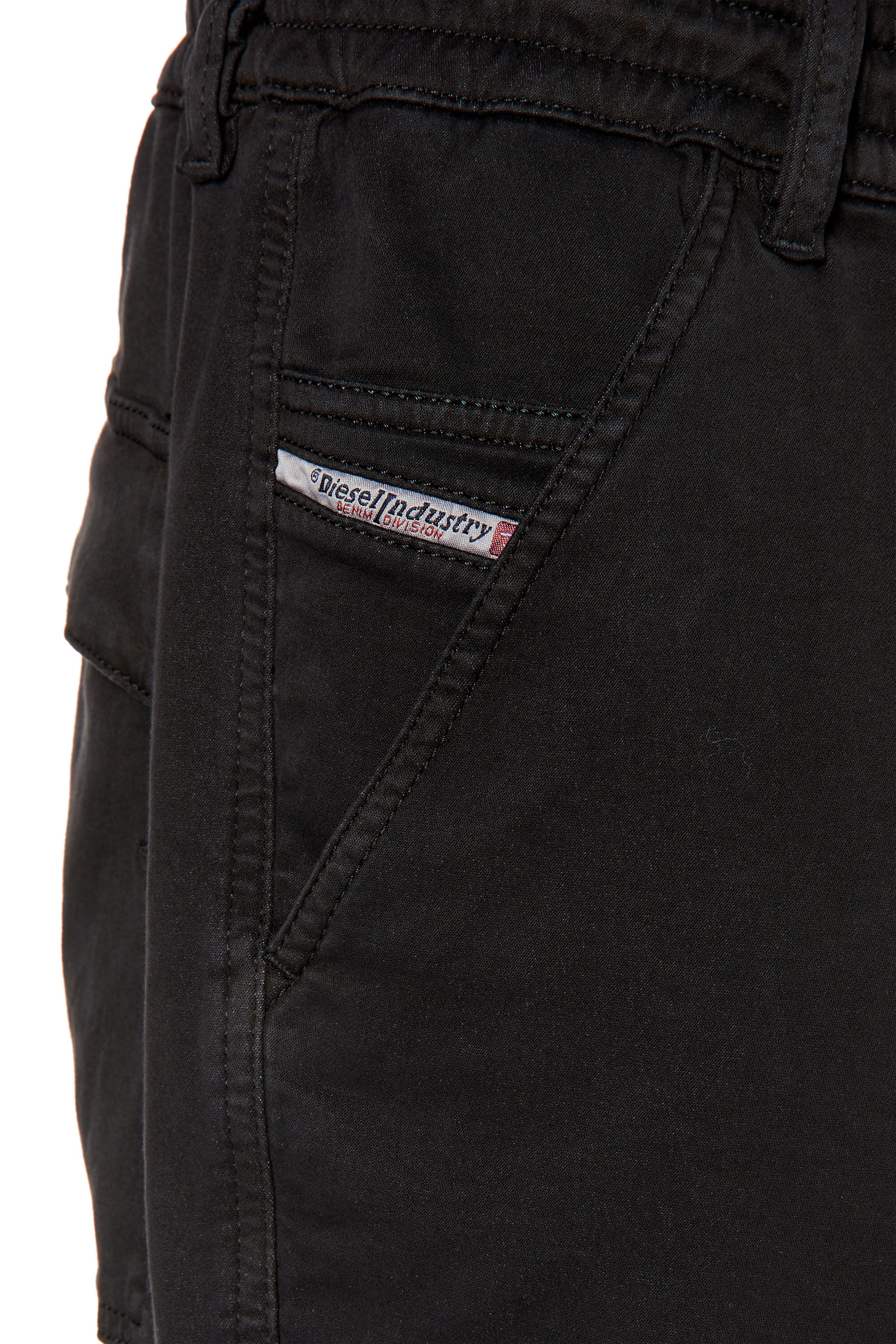 Diesel - D-KROOLEY-CARGO-SHORT JOGG, Black - Image 5