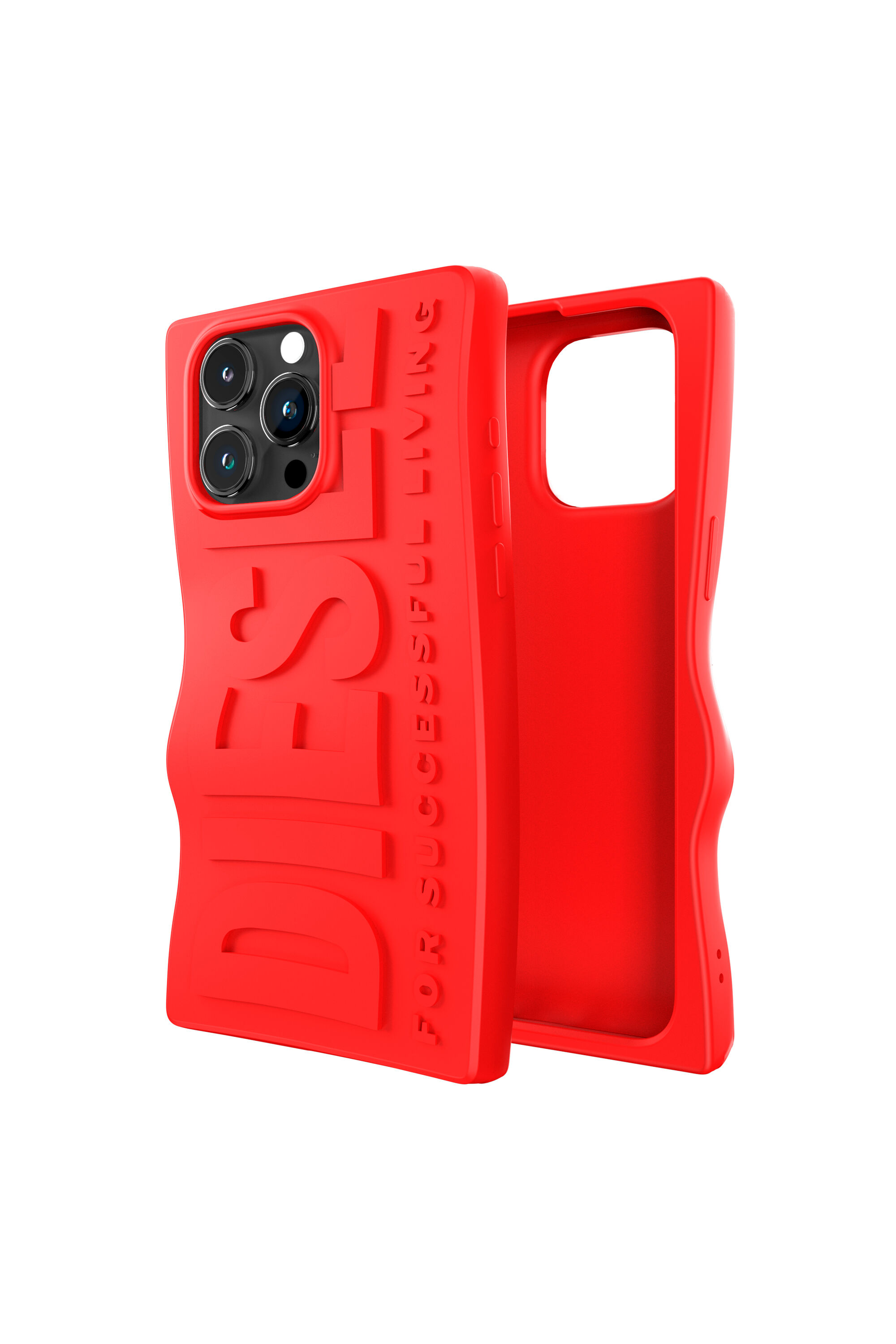 Diesel - 54119 MOULDED CASE, Unisex D By case iP15 Pro Max in Red - Image 1