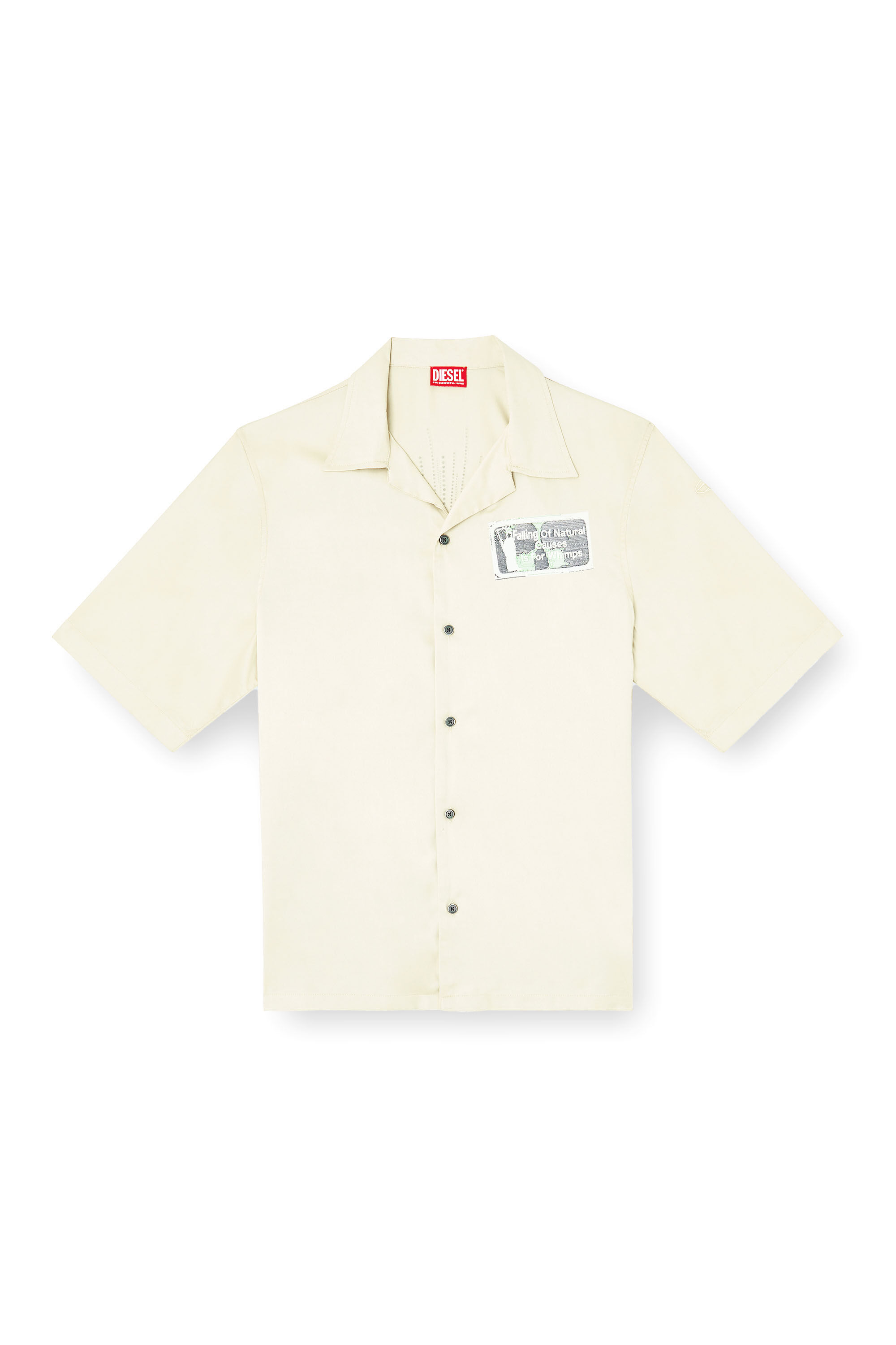 Diesel - S-BRACK-B-EPBR, Chemise en TENCEL™ avec motif graphique en strass Homme in ToBeDefined - 2