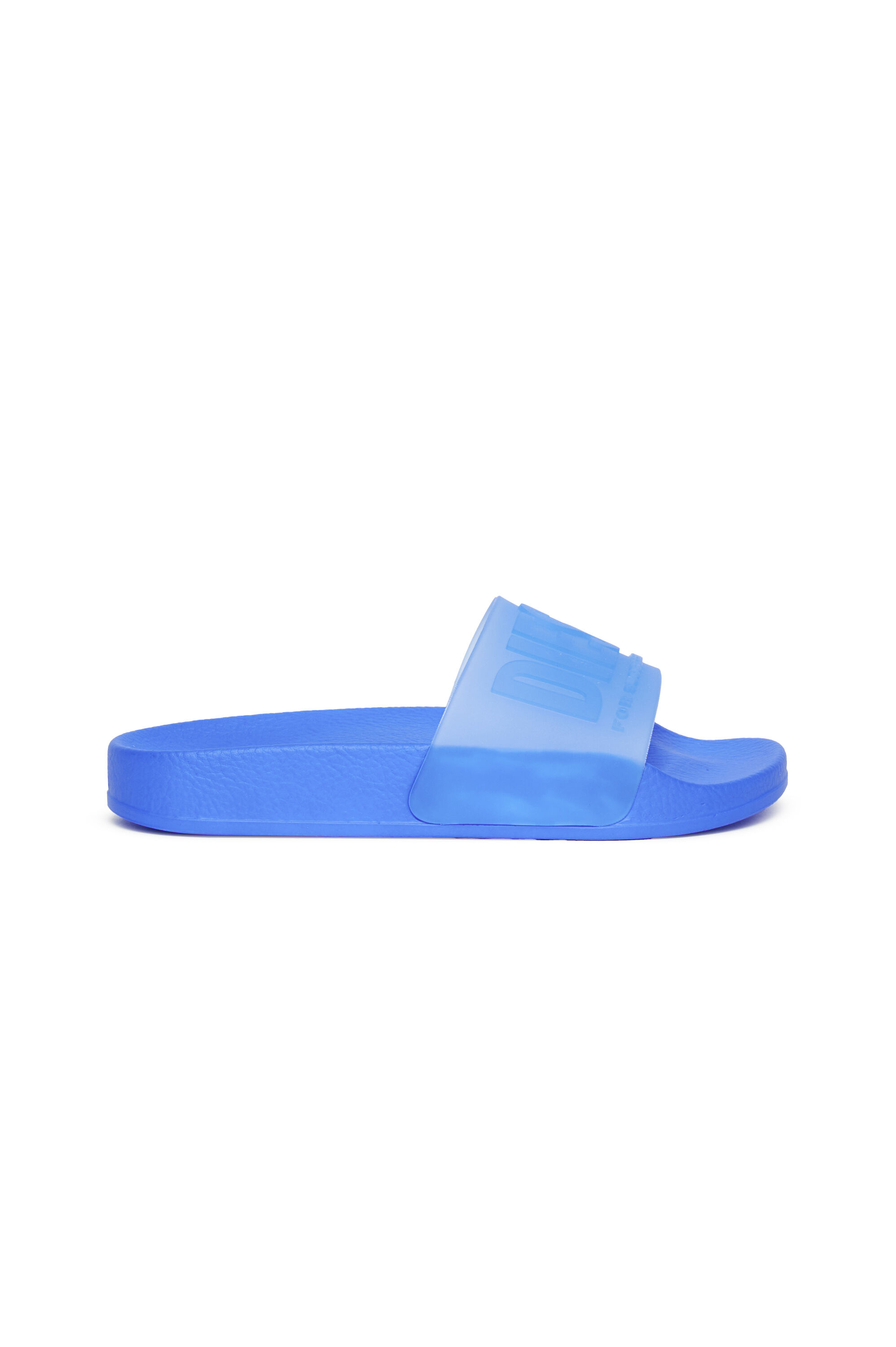 Diesel - SA-MAYEMI CC, Claquettes de piscine en caoutchouc semi-transparentes Mixte in Bleu - 1