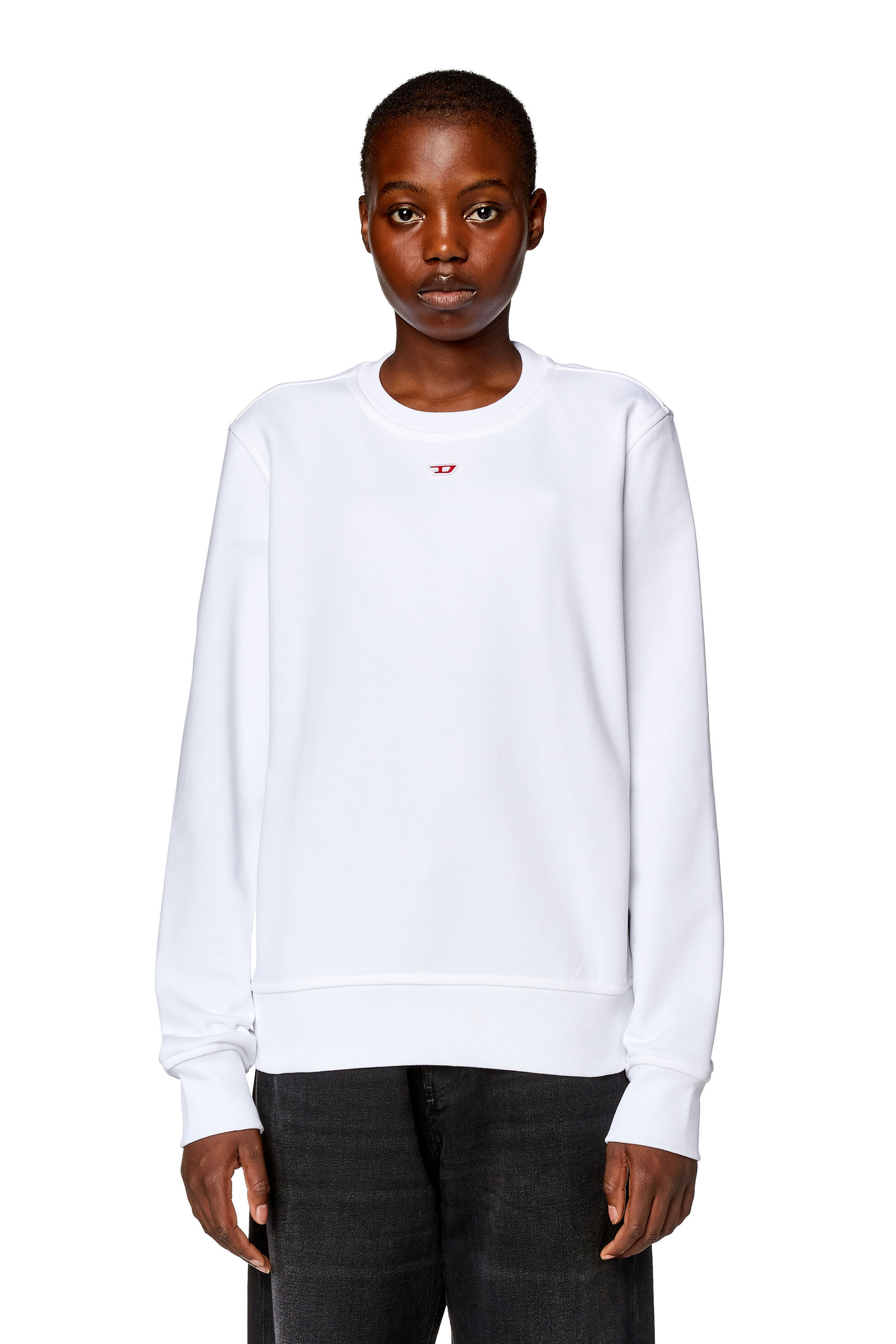 DIESEL Ginn K39 sweatshirt White ロゴ スウェット DIESEL◇Ginn K39 スウェットシャツ ロゴ 2色展開 送関込