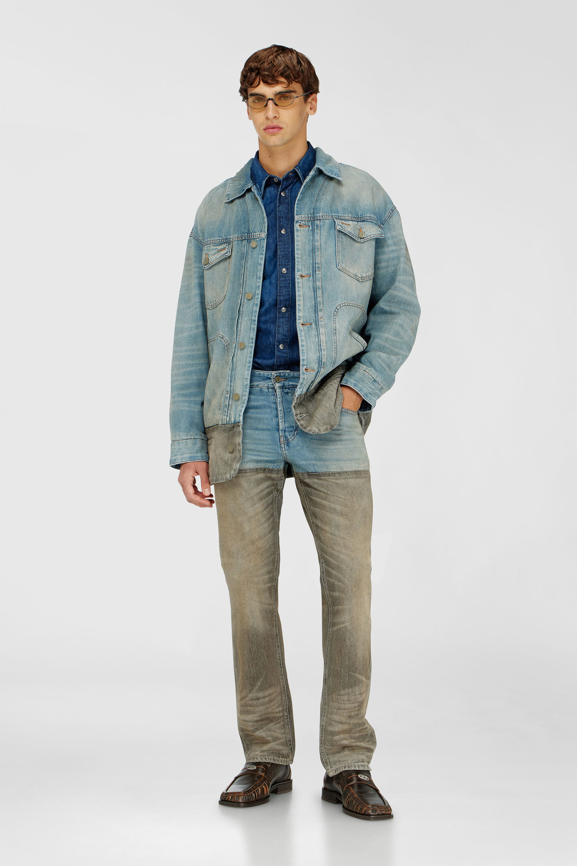 Diesel - Slim Jeans 1993 D-Vyl 0ADDX Homme, Gris/Bleu - Image 2