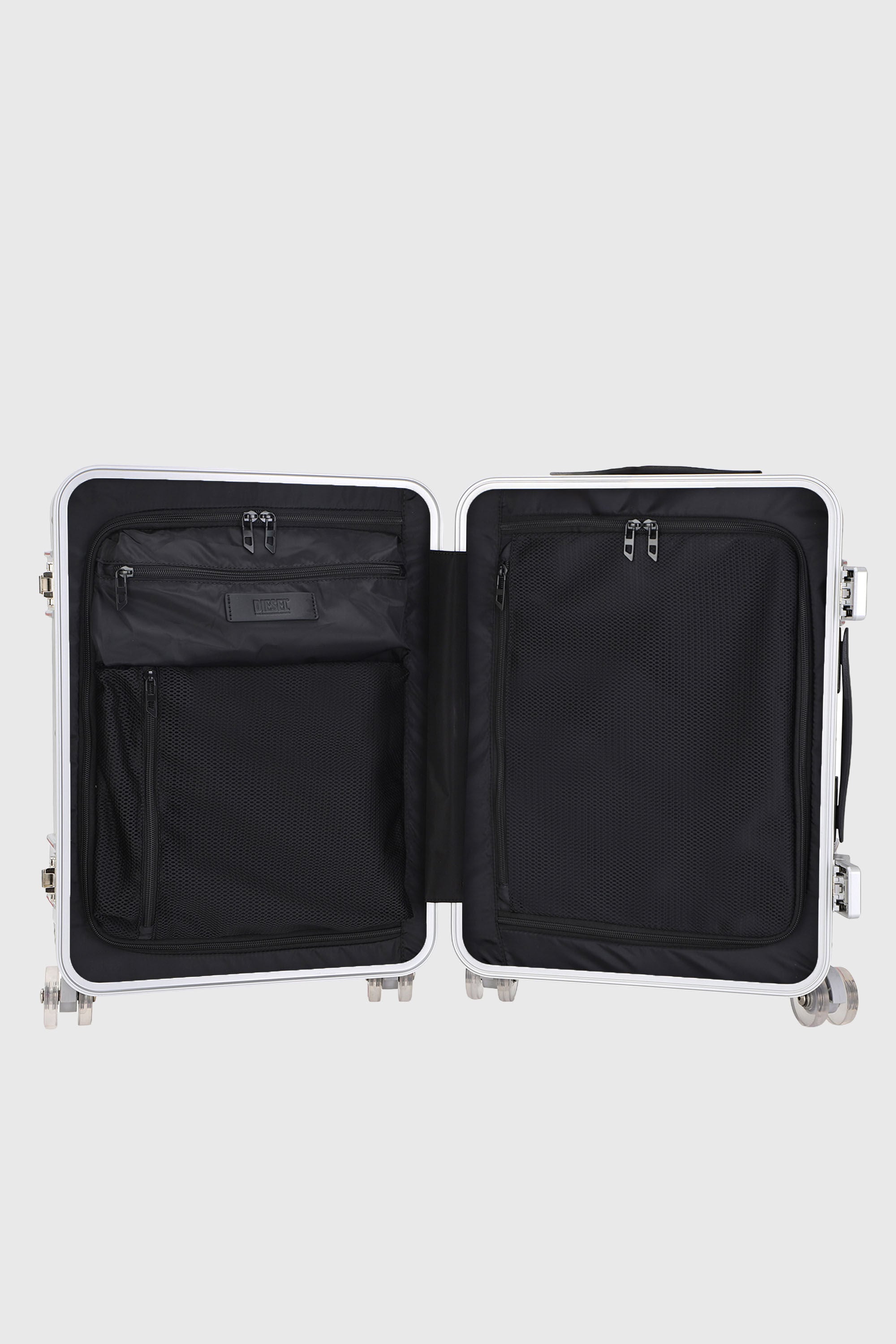 Diesel - DIESEL PC STRONG IMAGE TROLLEY- DSL003, Valise robuste taille S Mixte in Gris argent&eacute; - 4