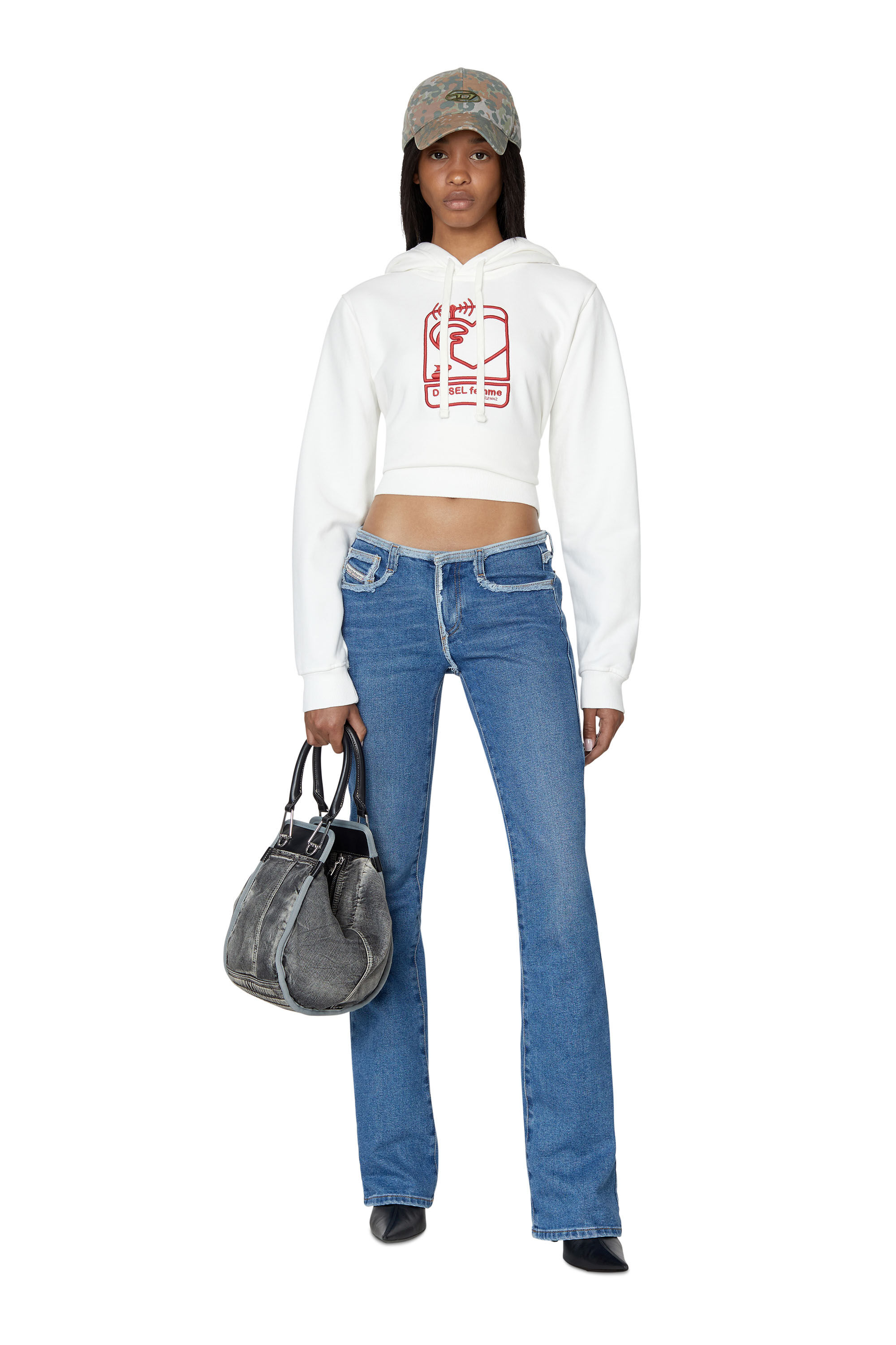 Diesel - F-REGGY-HOOD-E1, White - Image 1