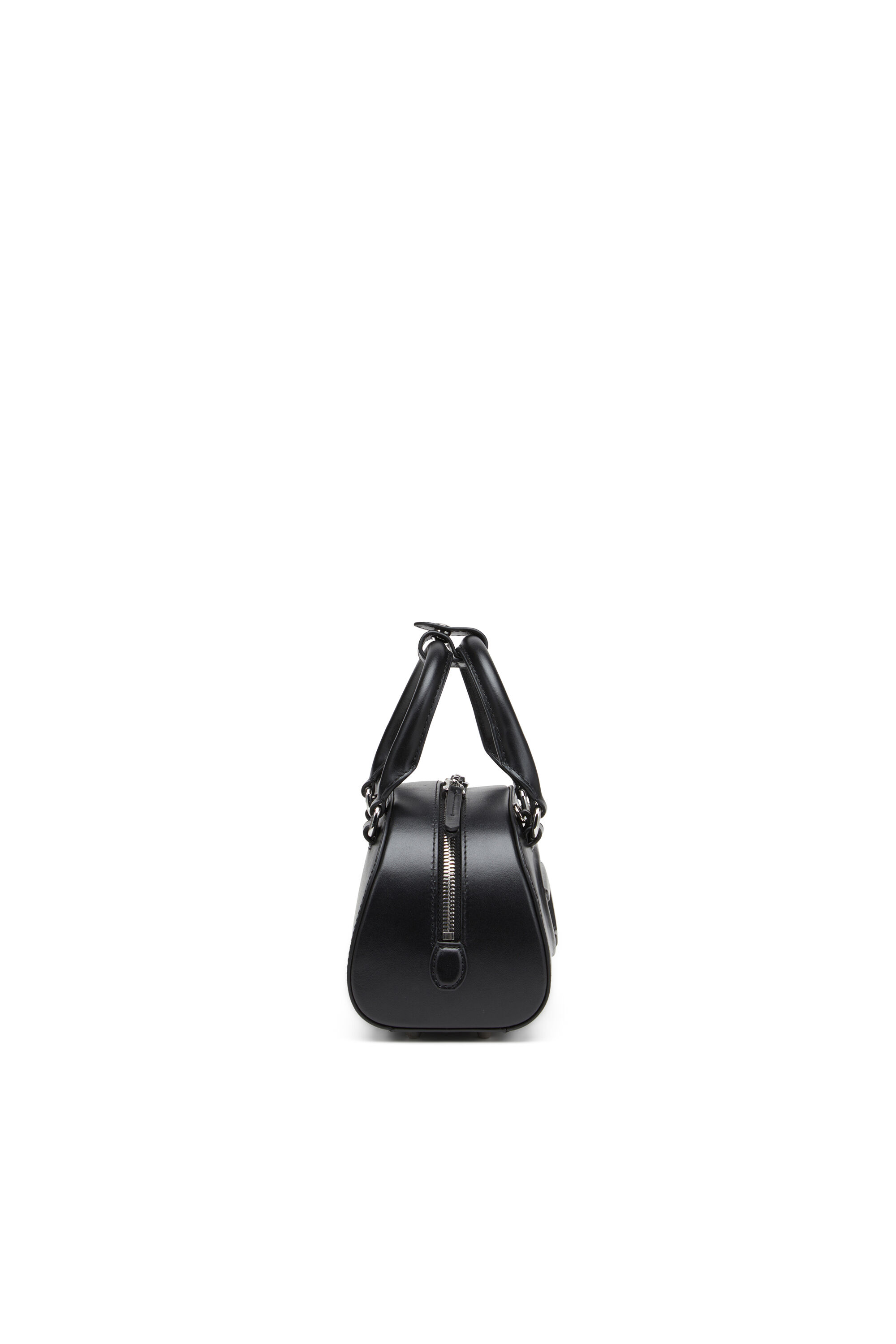 Diesel - 1DR DOME CROSSBODY, Mini sac bowling en cuir Femme in Noir - 4