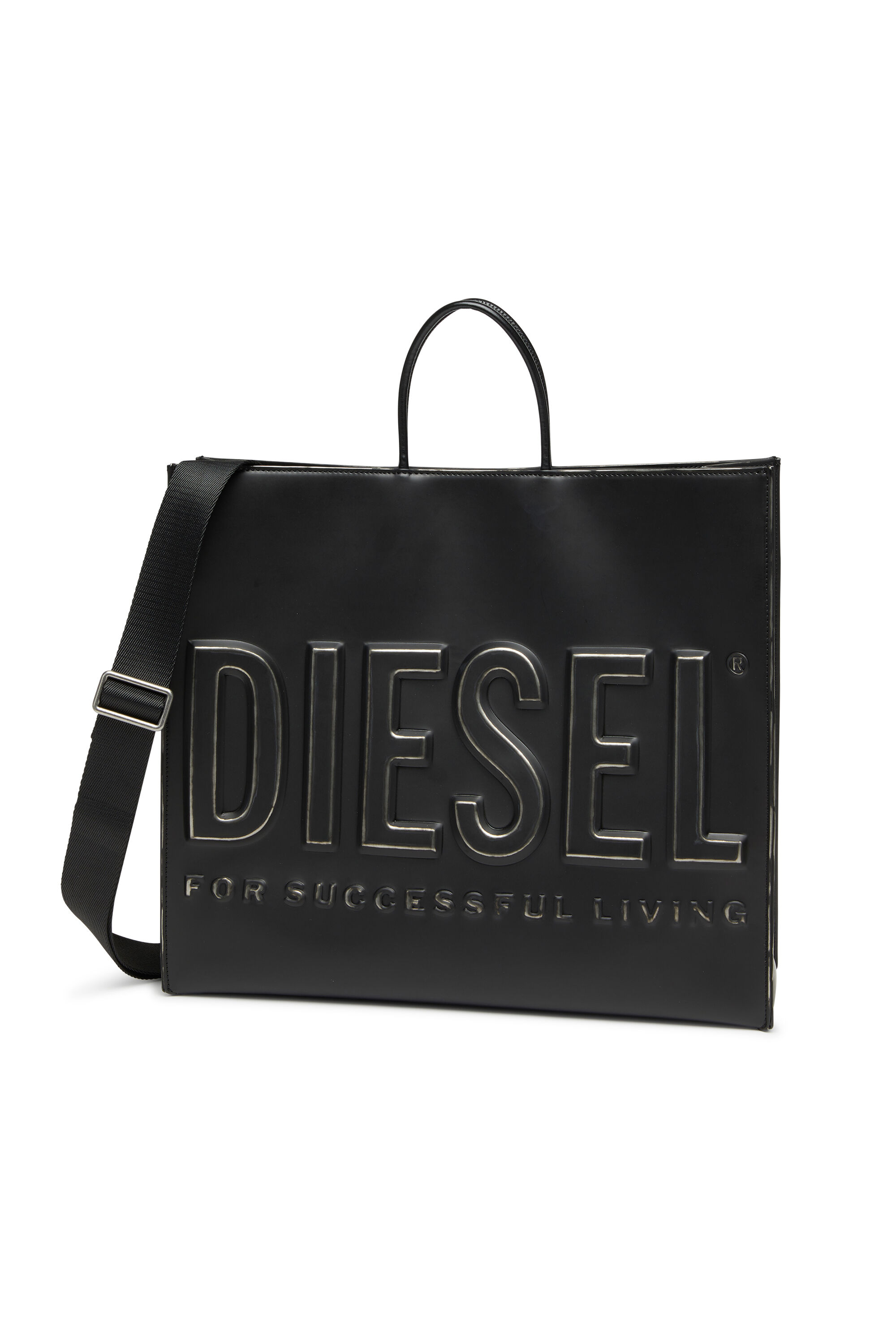 Diesel - DSL 3D TOTE EW X, Dsl 3D Sac avec bandoulière réglable Mixte in Noir - 2