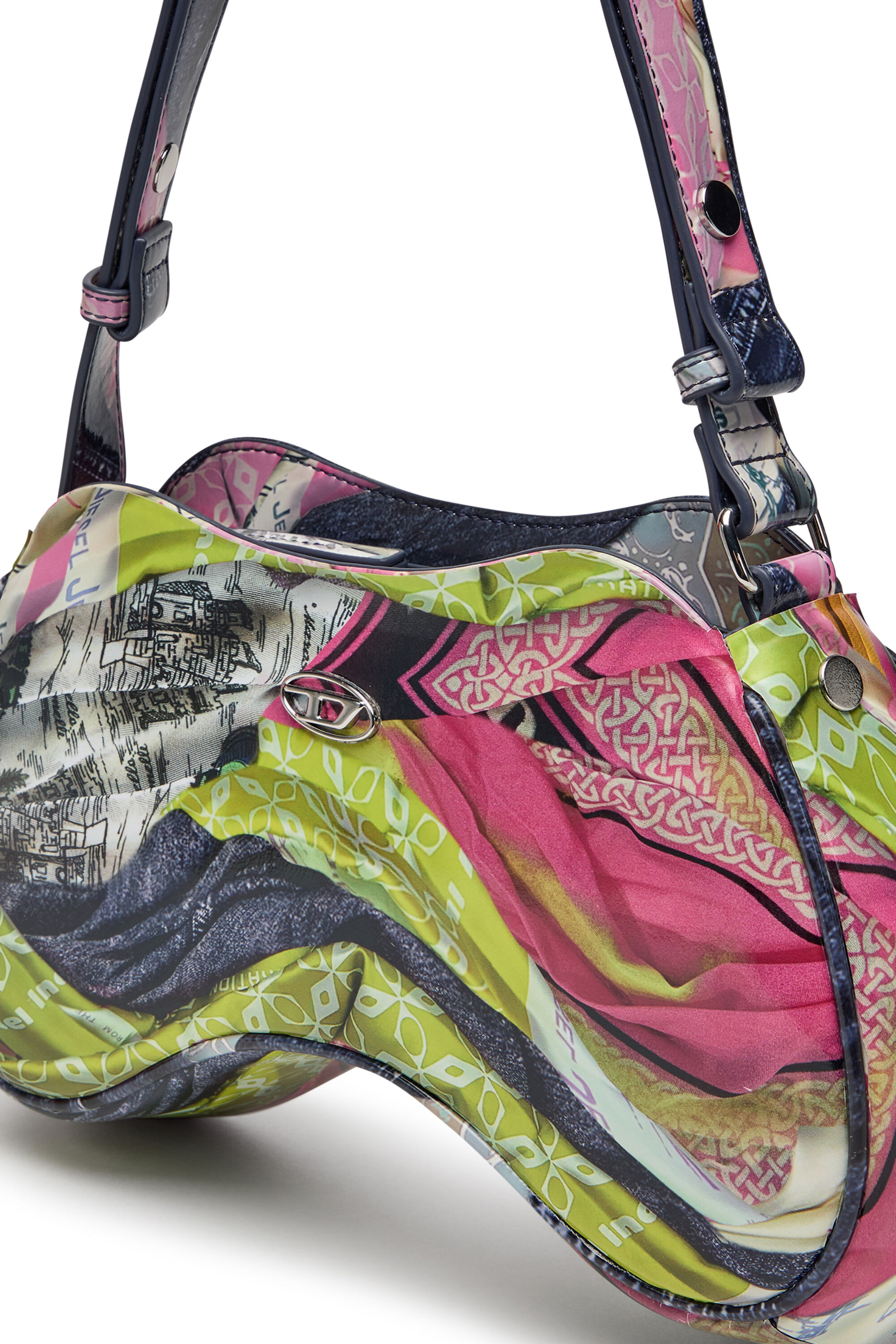 Diesel - PLAY SHOULDER, Play-Sac à bandoulière brillant Femme in Polychrome - 5