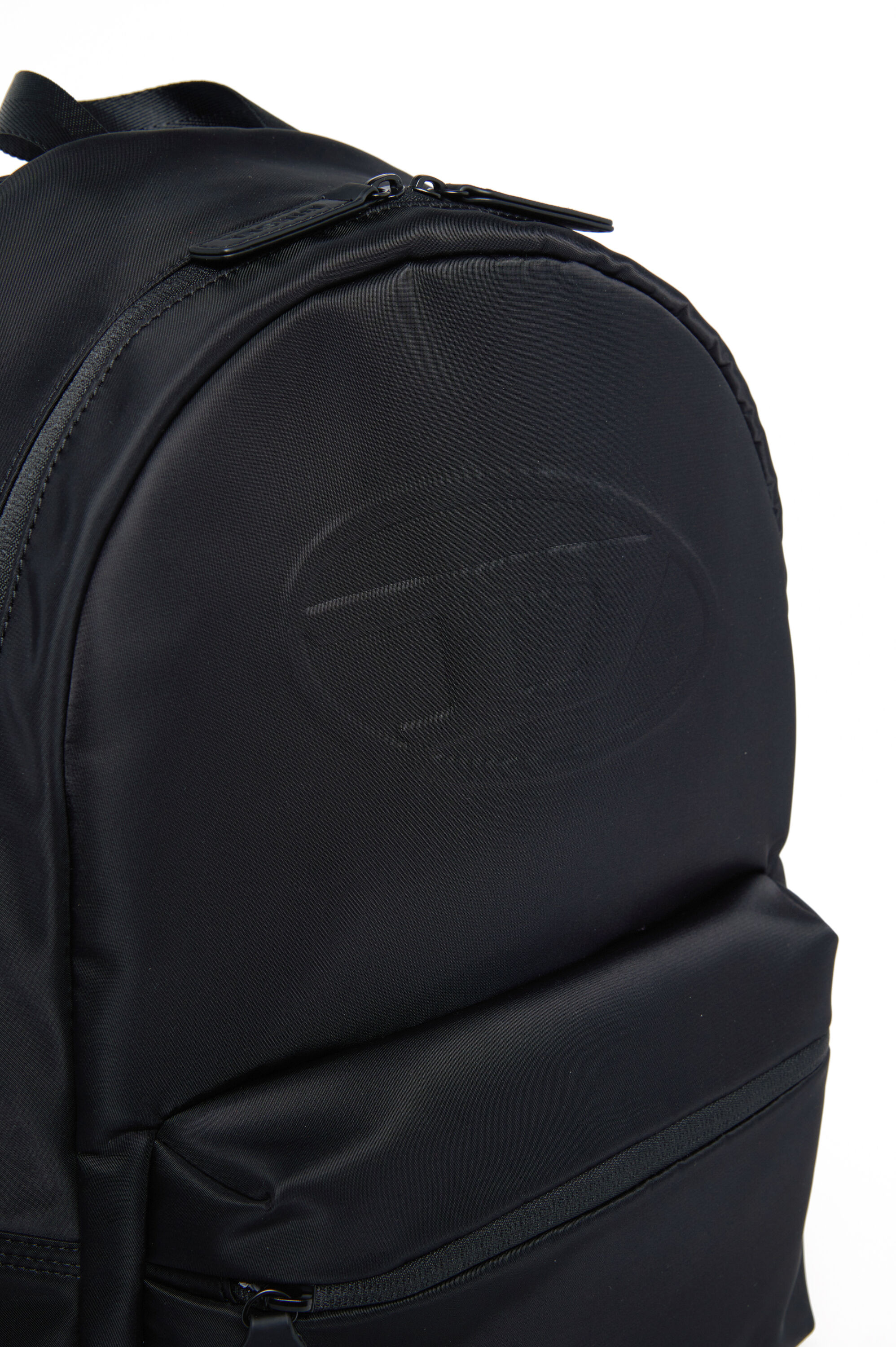 Diesel - WOVAL, Sac à dos en nylon avec Oval D embossé Mixte in Noir - 4