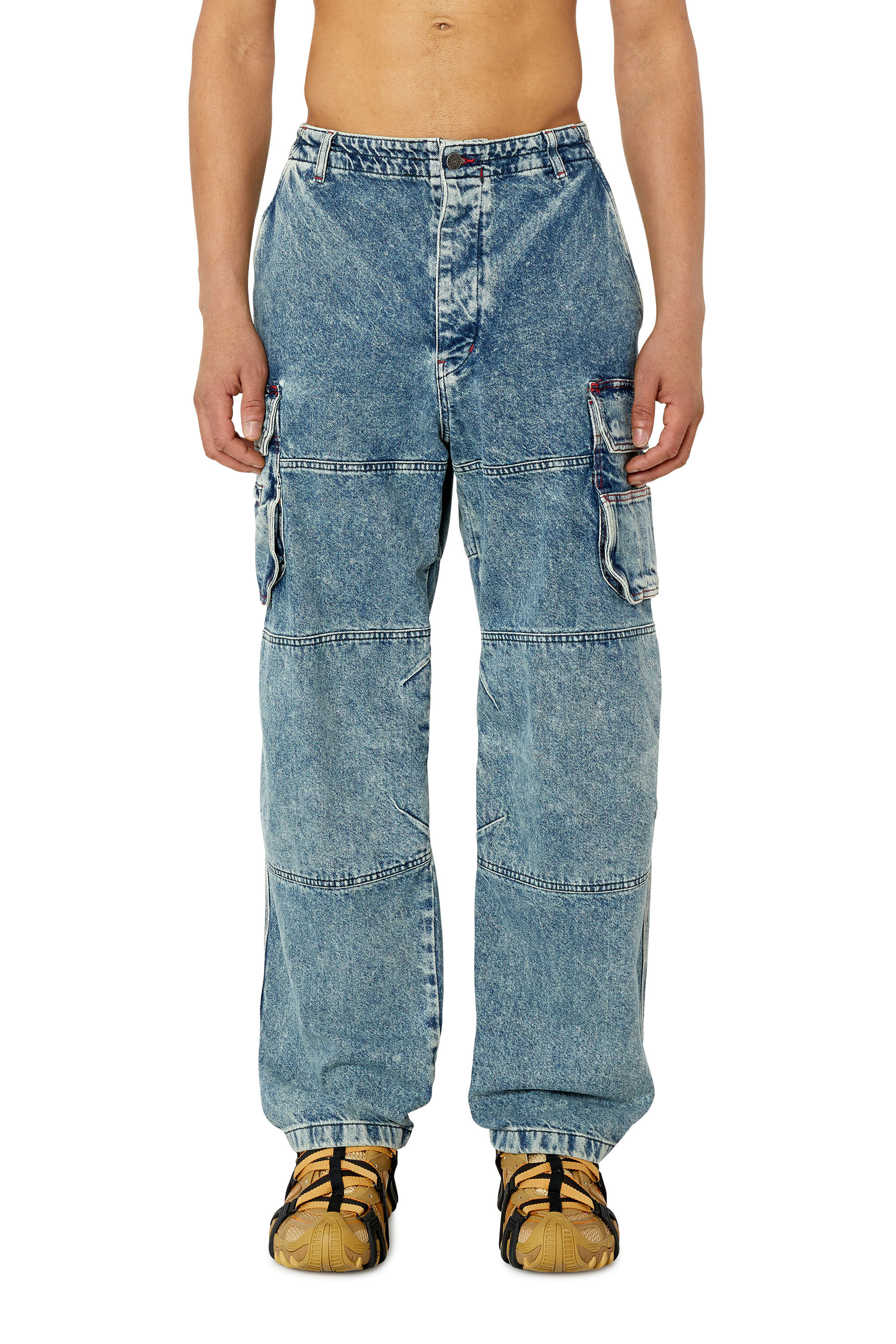 Diesel - D-Fish 0EMAN Straight Jeans, Medium blue - Image 3