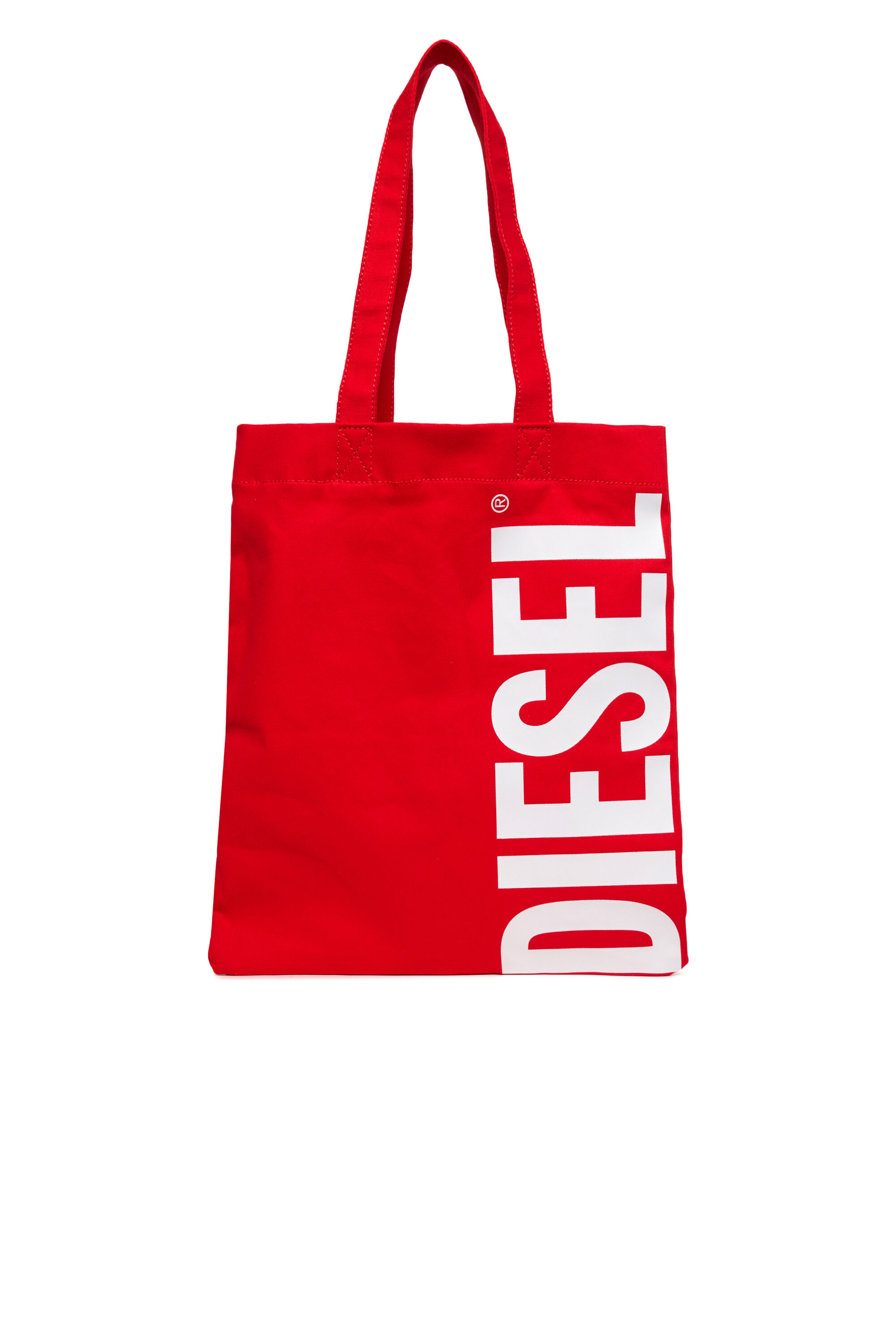 Girl's WRELD-Canvas bag with maxi logo print | Red | Diesel BE