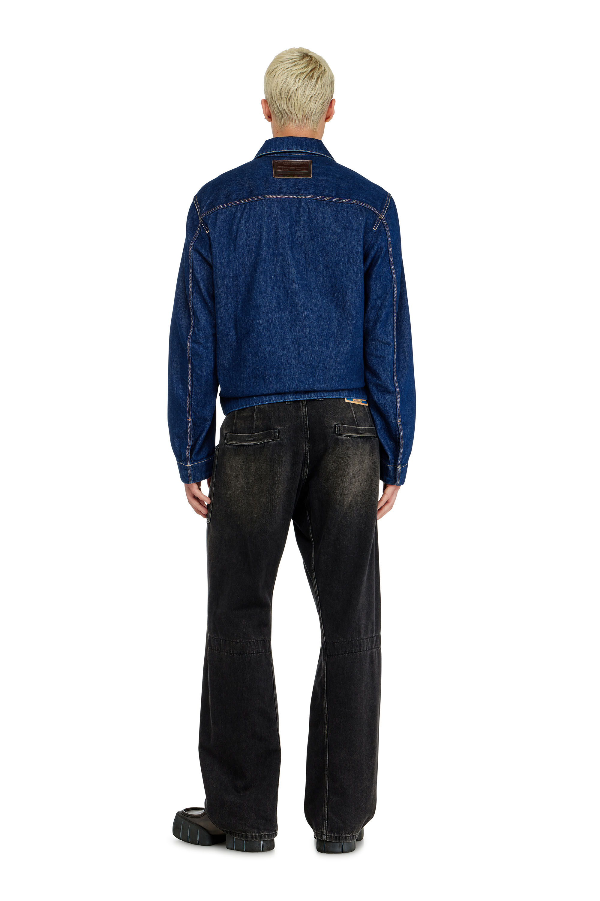 Diesel - Relaxed Jeans D-Zeta 09J96 Homme, Noir/Gris fonc&eacute; - Image 3