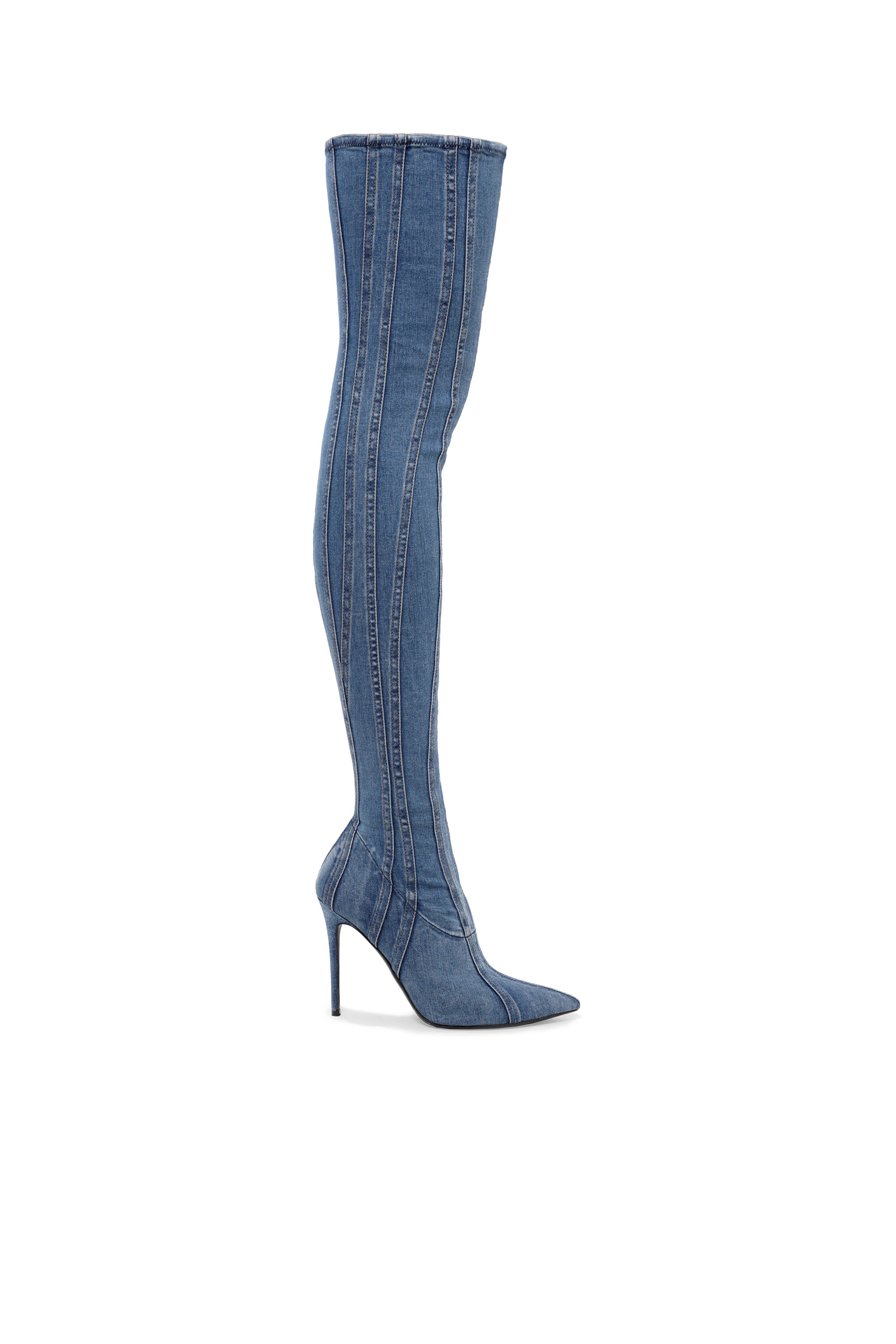Women s Over the knee boots in denim Diesel D YUCCA OTK