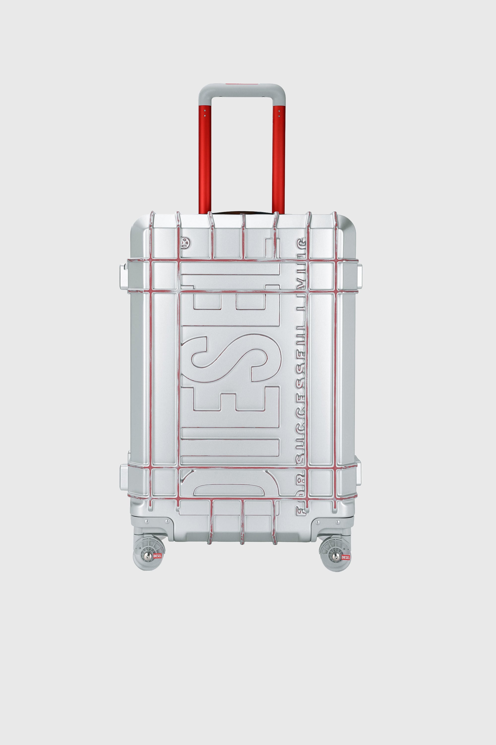 Diesel - DIESEL PC STRONG IMAGE TROLLEY- DSL003, Valise robuste taille M Mixte in Gris argent&eacute; - 1