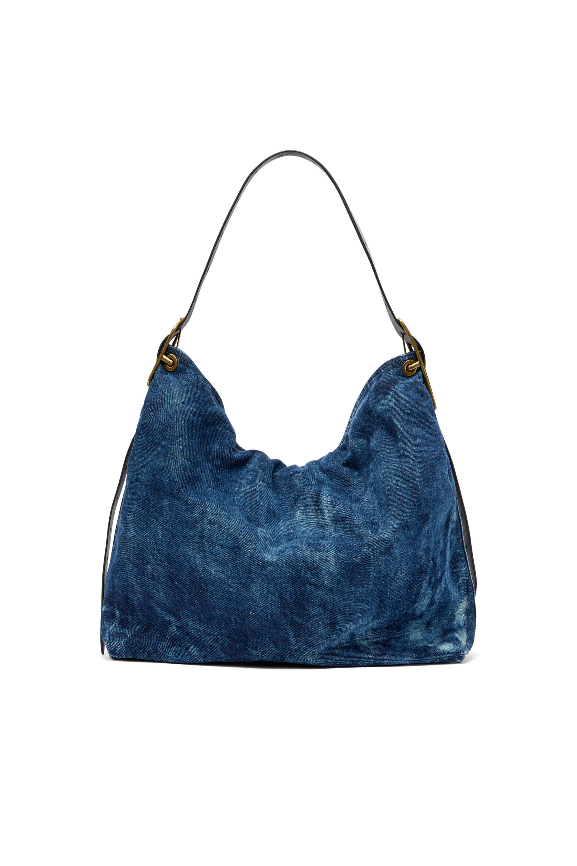 Diesel - D-LINE HOBO, D-Line-Sac hobo en denim Femme in Bleu - 3