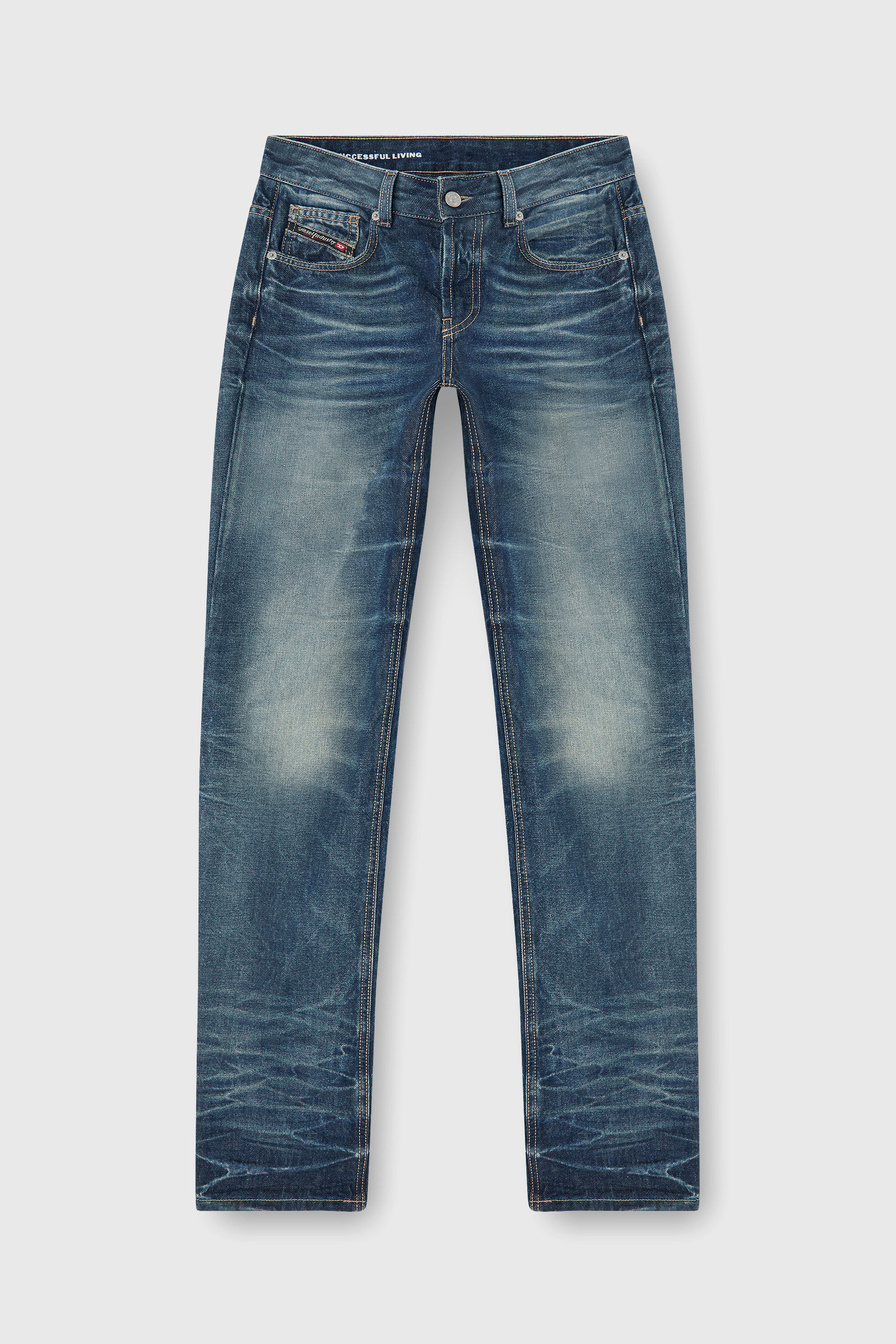 Diesel - Regular Jeans D-Heel 0DBFC Femme, Bleu moyen - Image 7