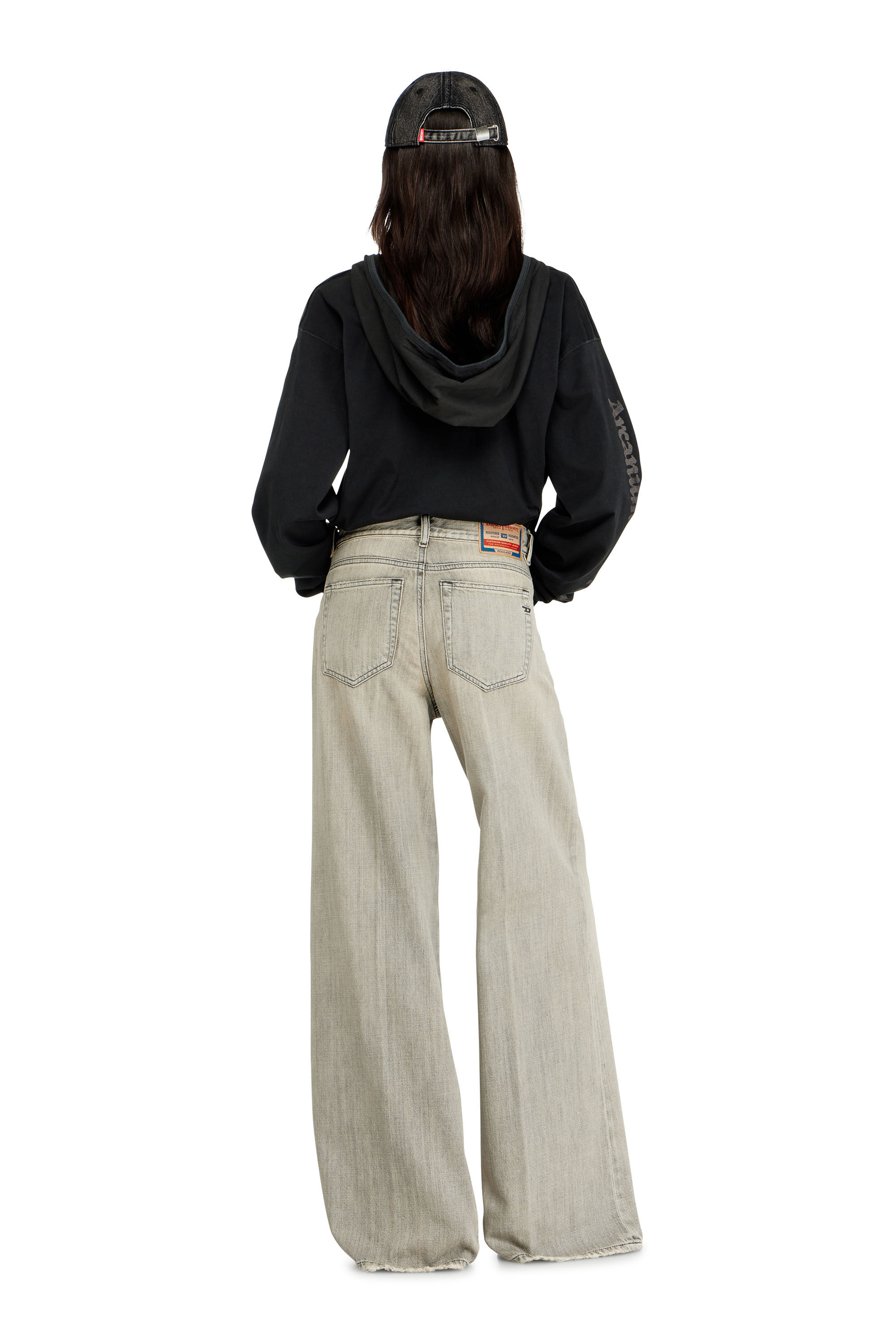 Diesel - Flare Jeans 1978 D-Akemi 068RU Femme, Gris - Image 3