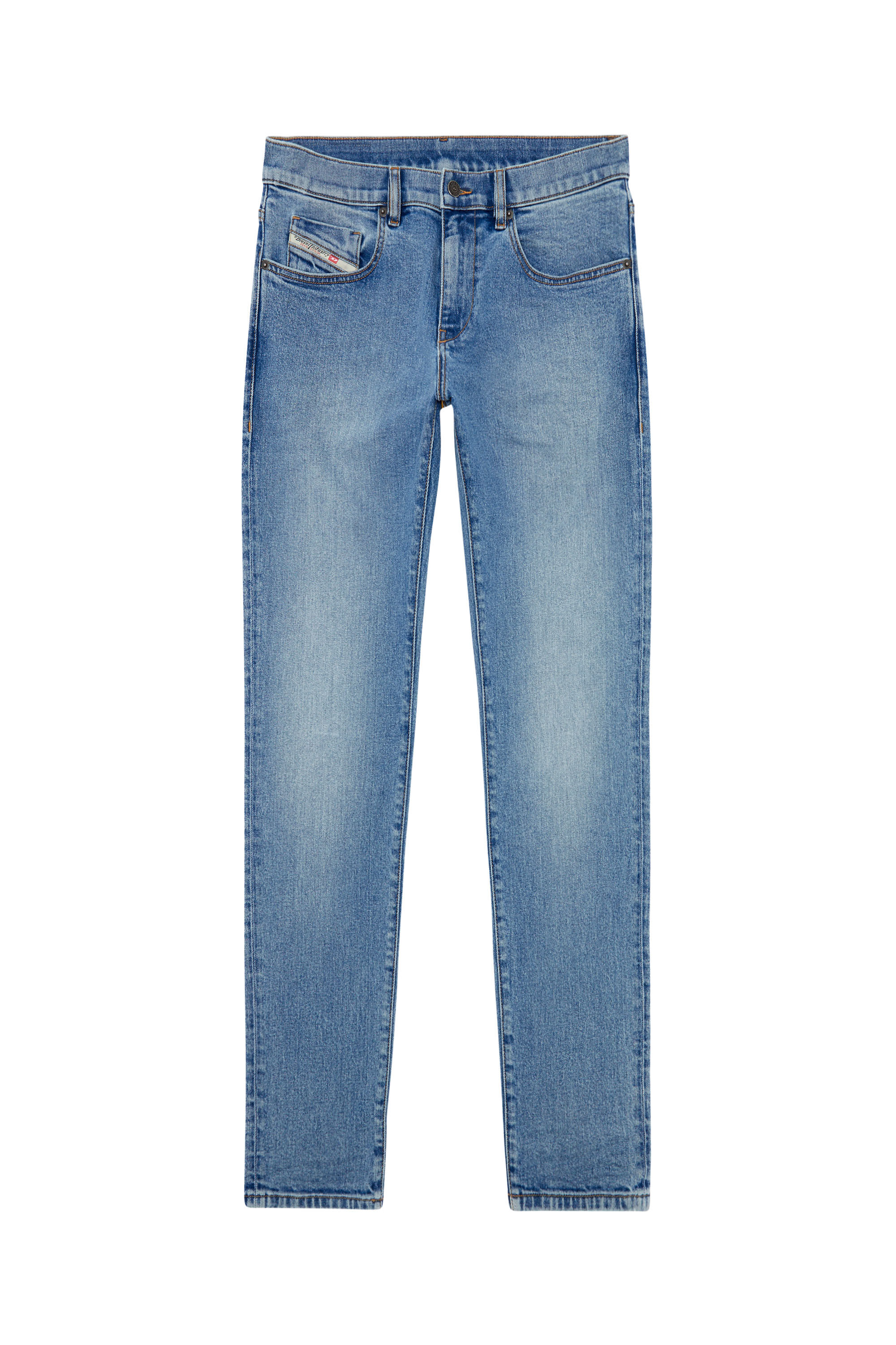 Diesel - Slim Jeans 2019 D-Strukt 0CLAF, Bleu Clair - Image 2