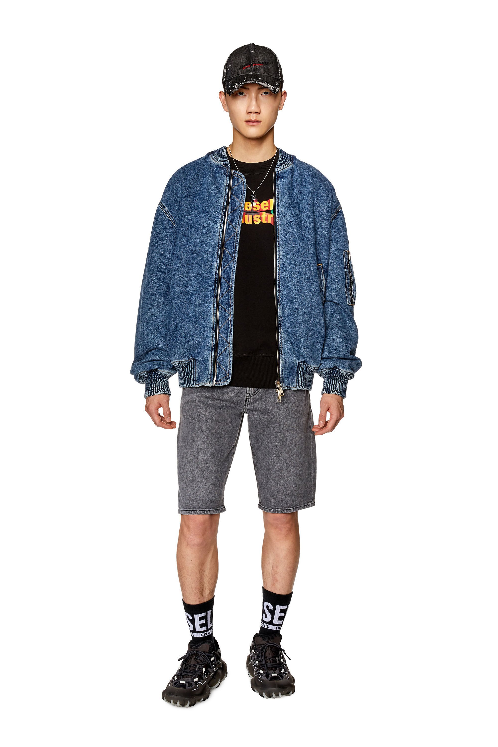 Diesel - SLIM-SHORT, Black/Dark grey - Image 1